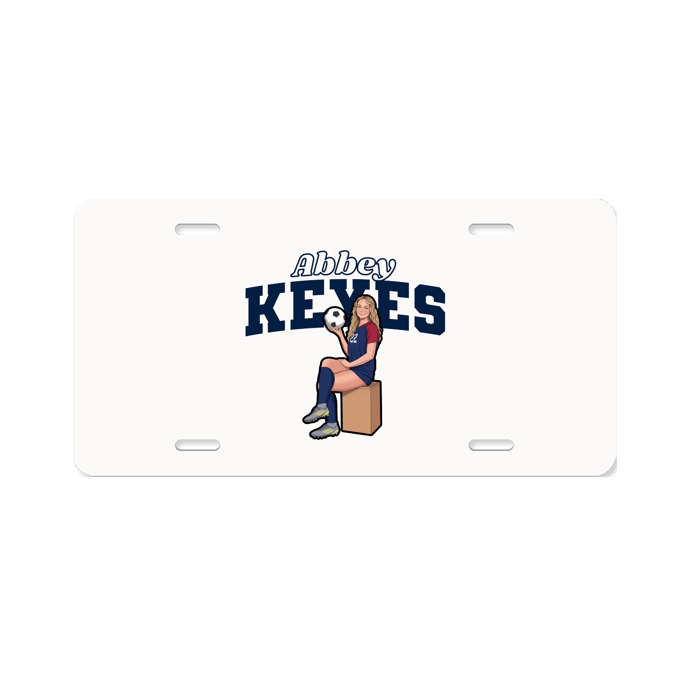 License Plate — Name Arch in Classic