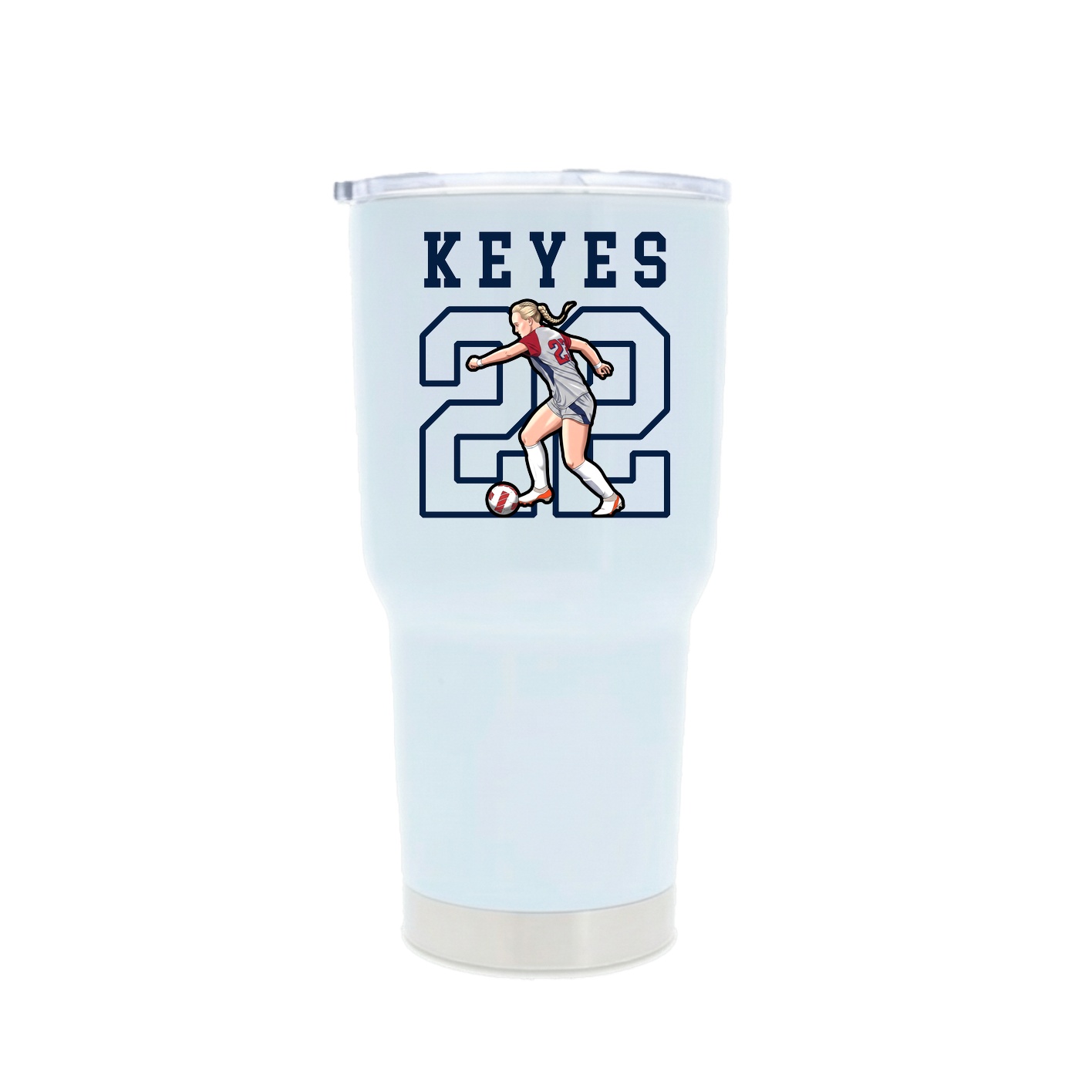 30oz Stainless Steel Tumbler — Shirsey in White