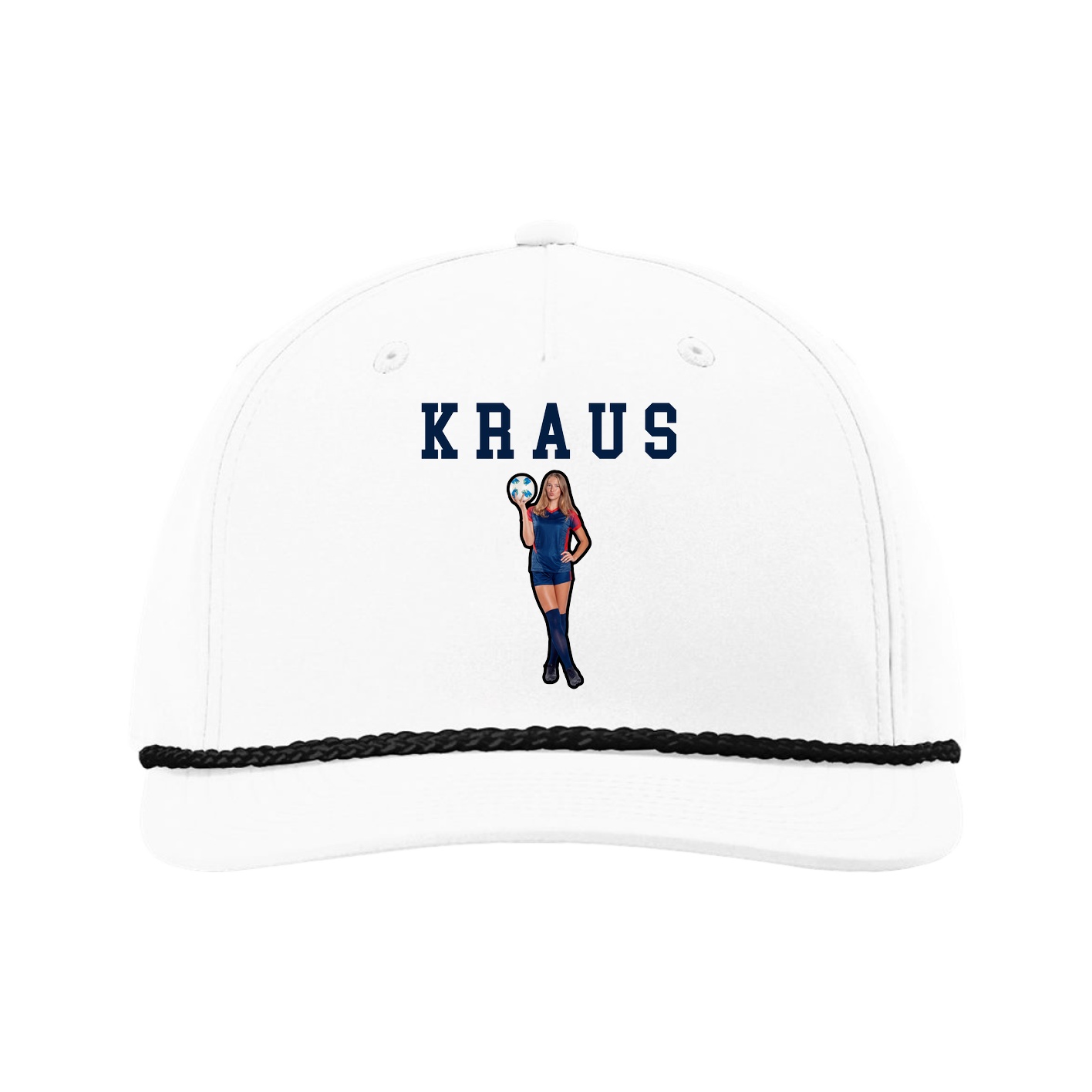 Five-Panel Classic Rope Cap — Shirsey in White