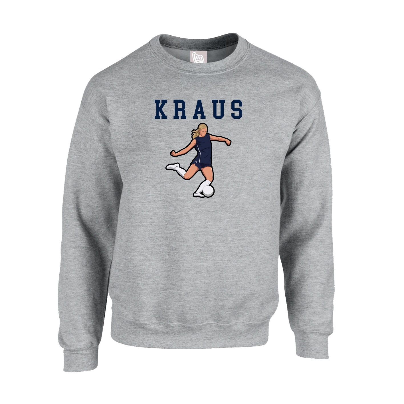Fleece Crew — Shirsey in Grey