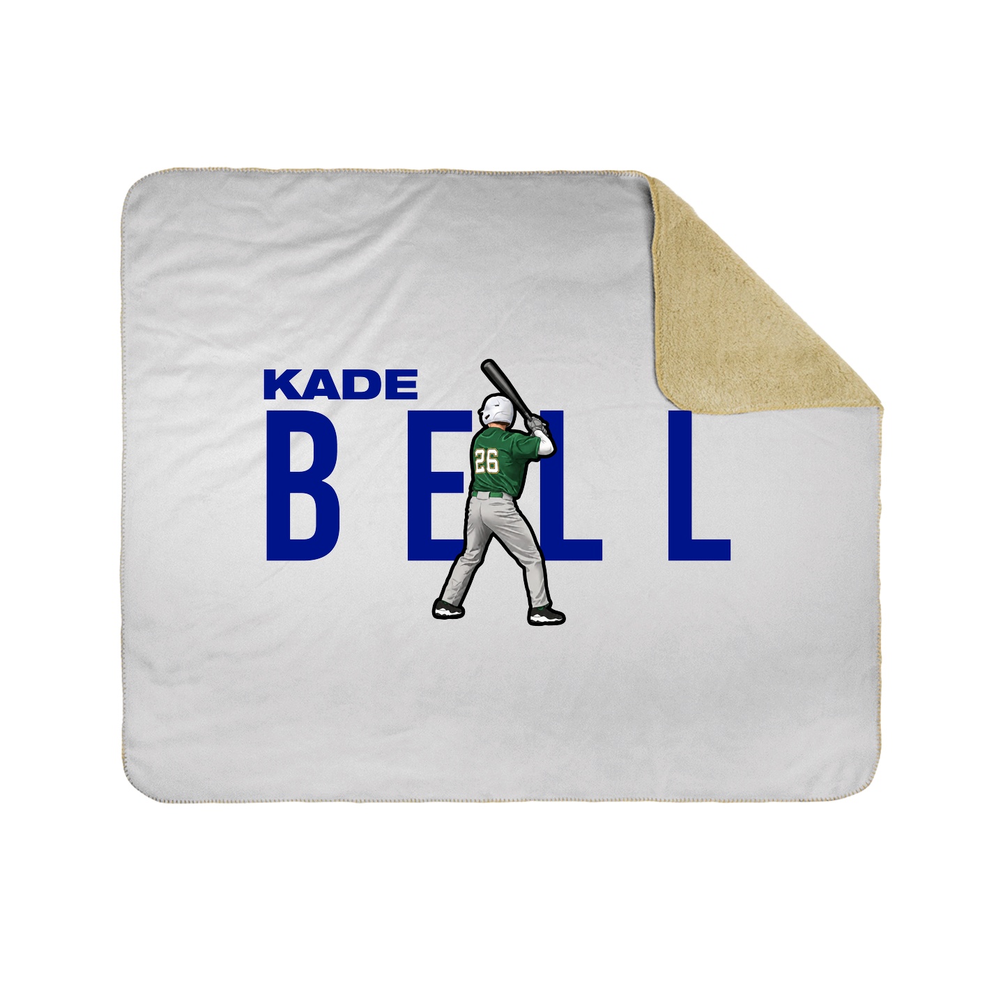 Throw Blanket — Player Name in White