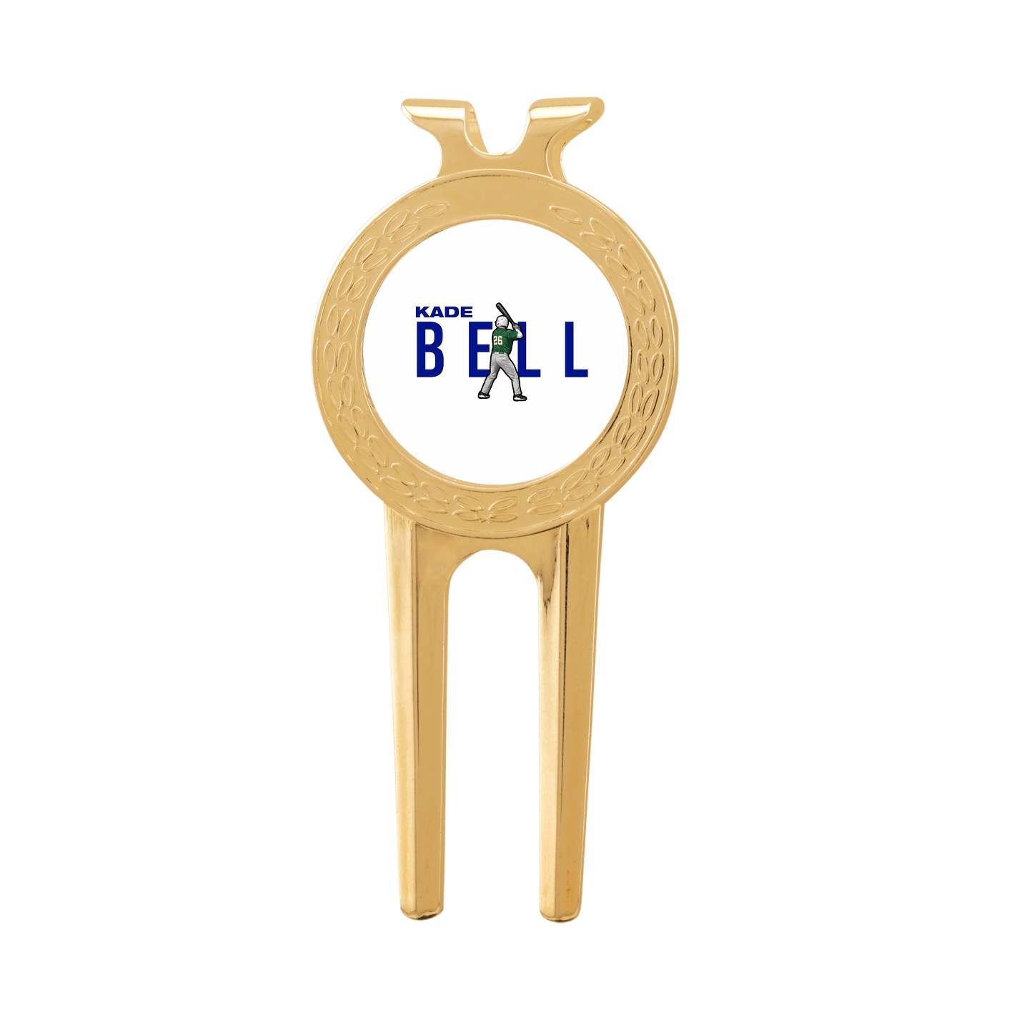 Divot Tool with Ball Marker — Player Name in Classic