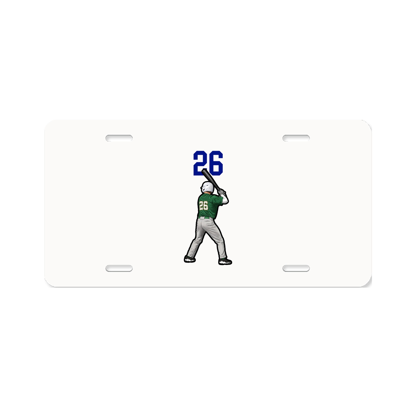 License Plate — Number Top in Classic