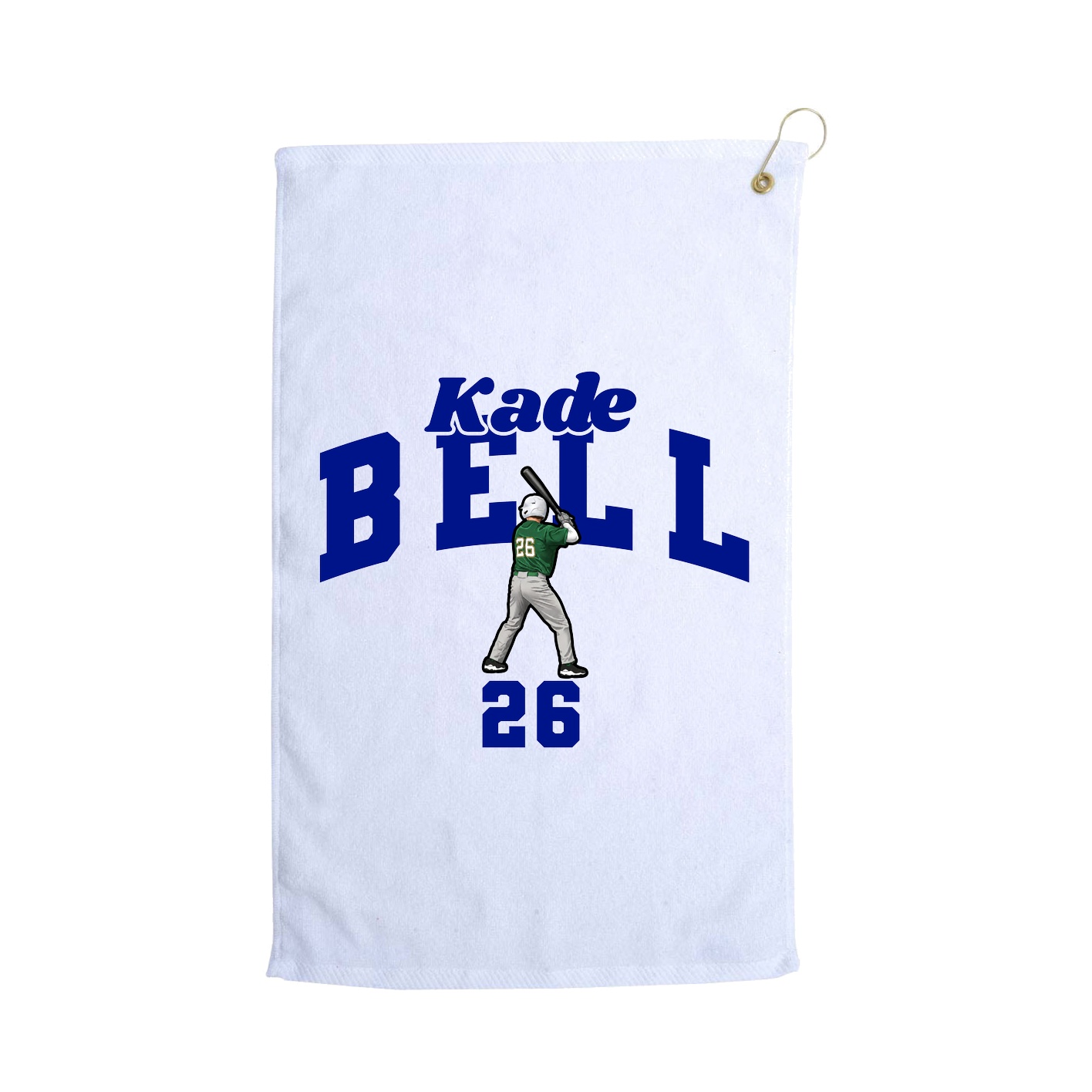 Golf Towel — Signature Arch in White