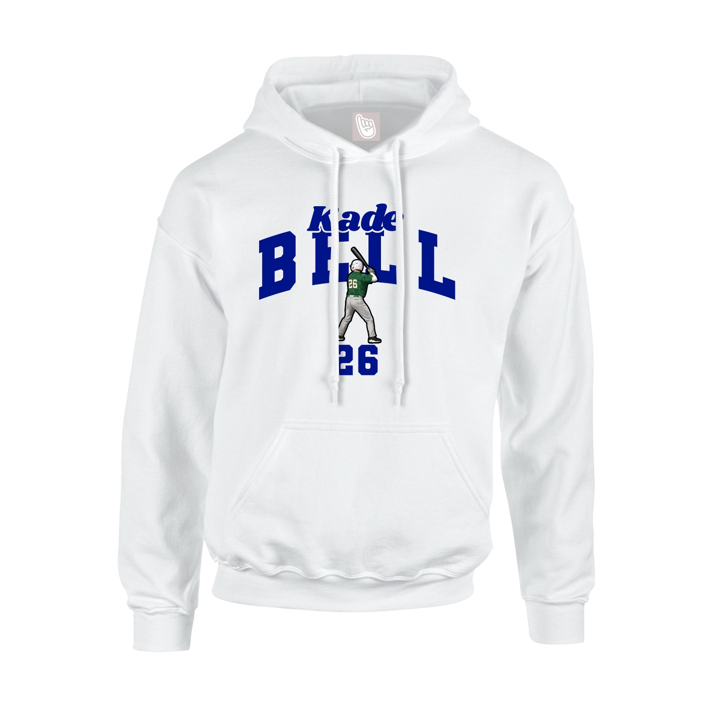 Hoodie — Signature Arch in White
