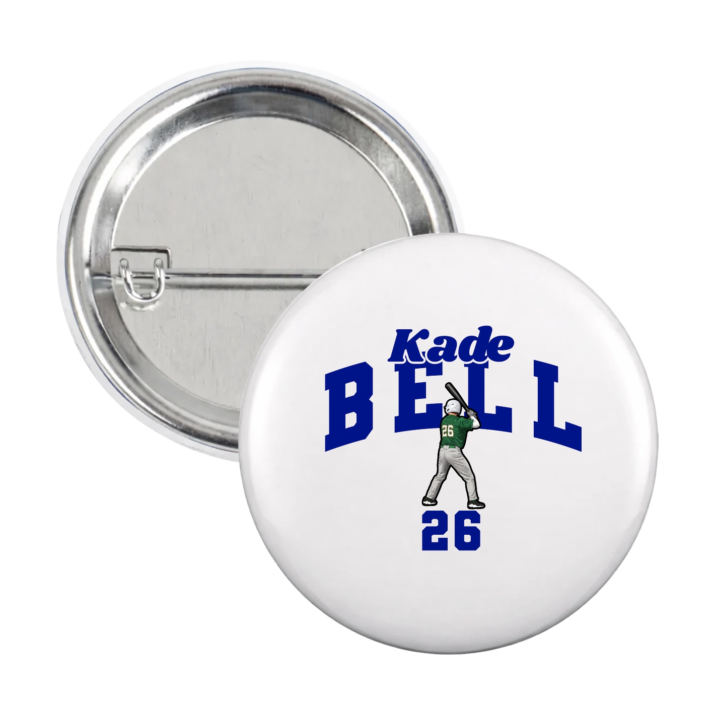 Game Day Button — Signature Arch in White