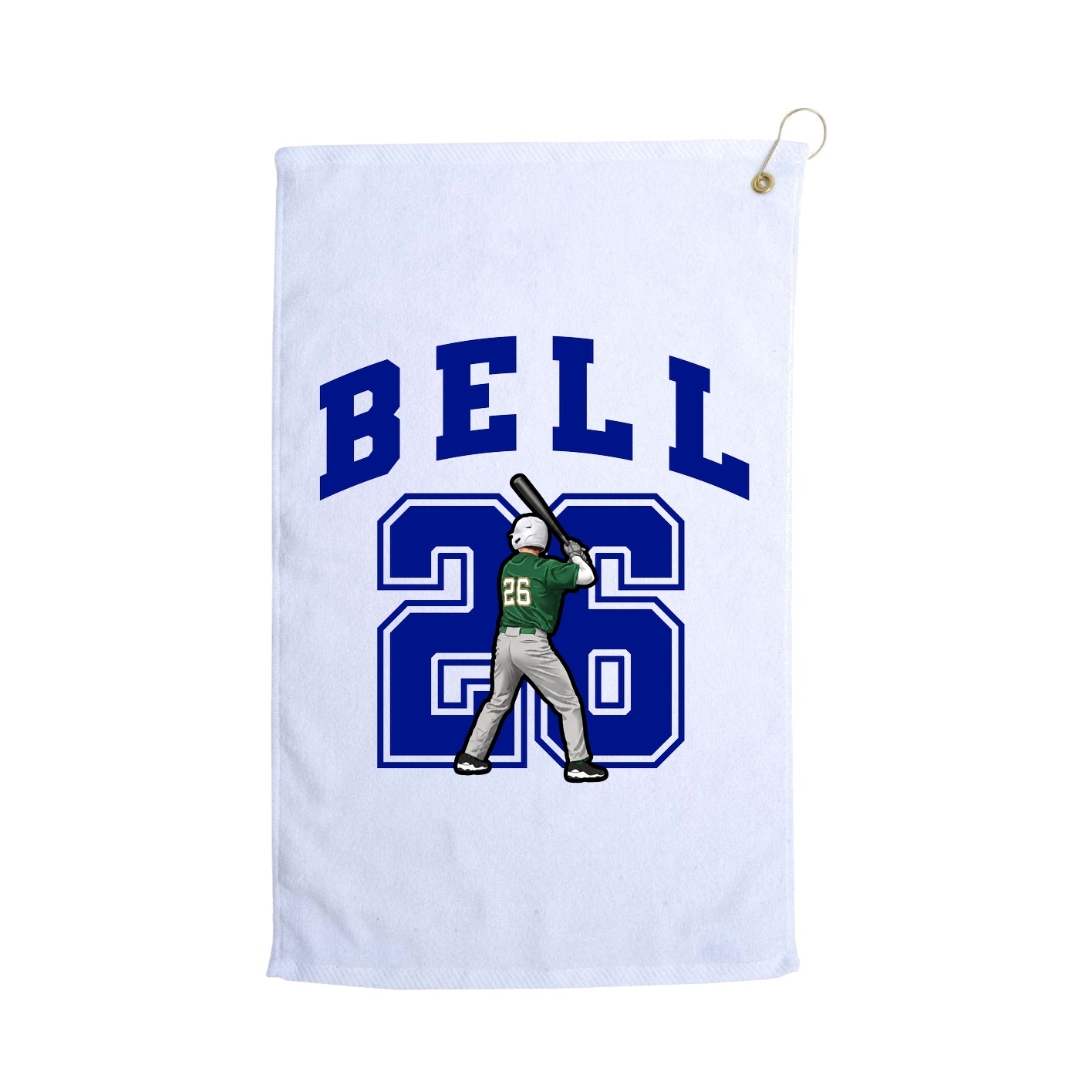 Golf Towel — Number in White