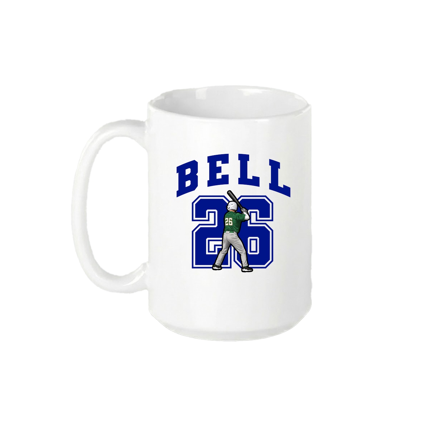 15oz Coffee Mug — Number in White