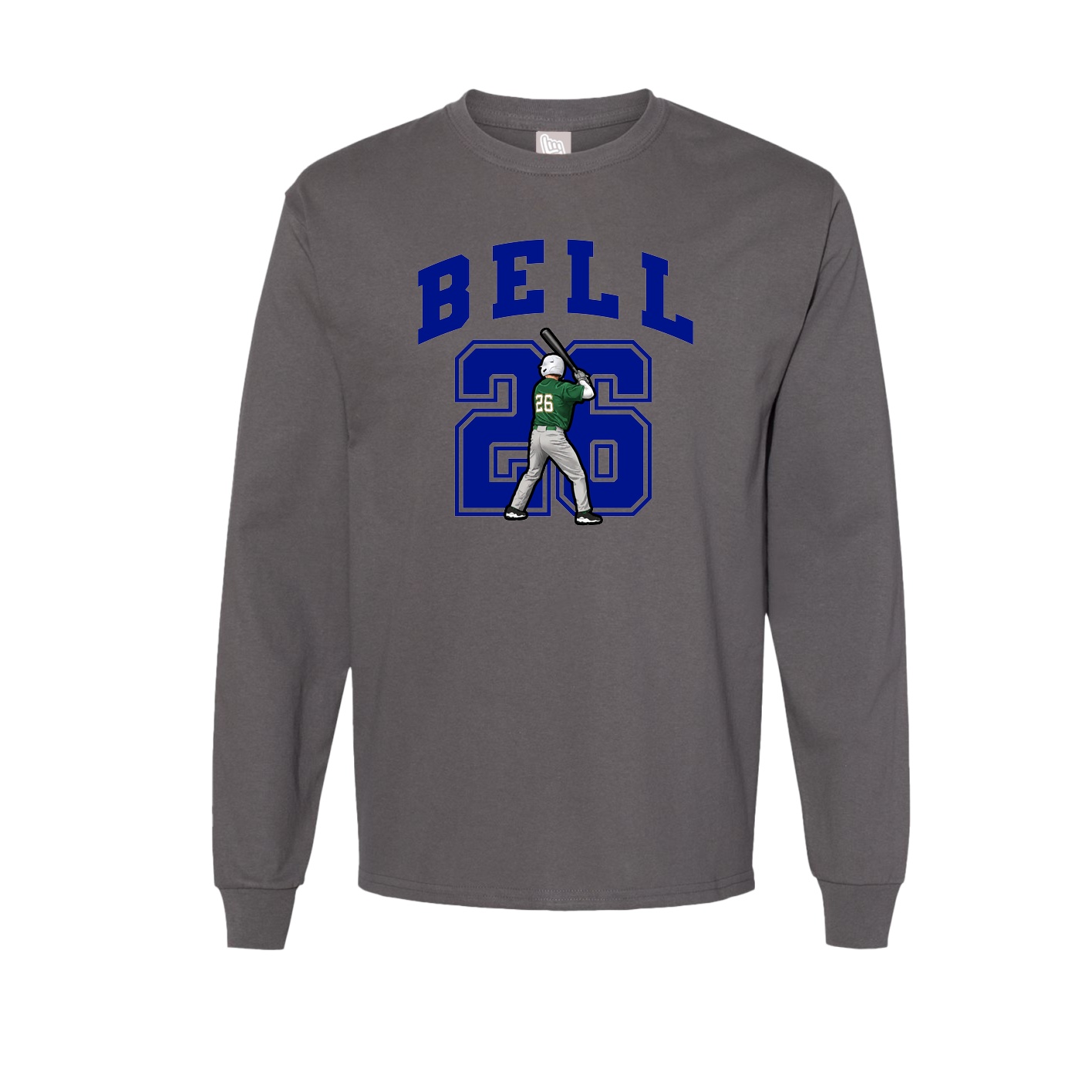 Long Sleeve Tee — Number in Grey