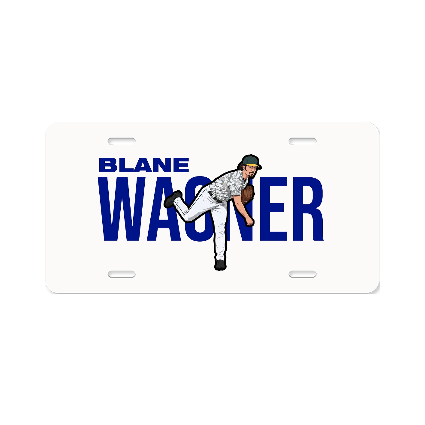 License Plate — Player Name in Classic