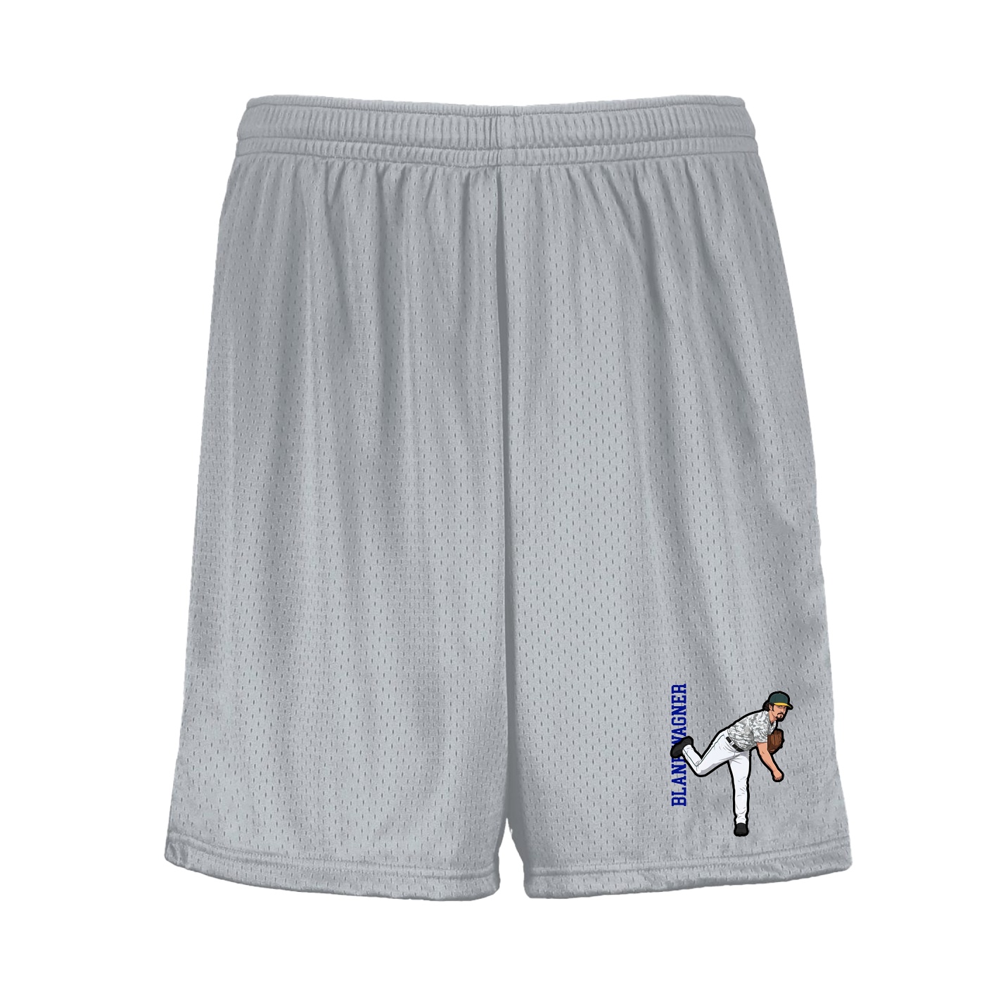 Shorts — Name Vertical in Silver
