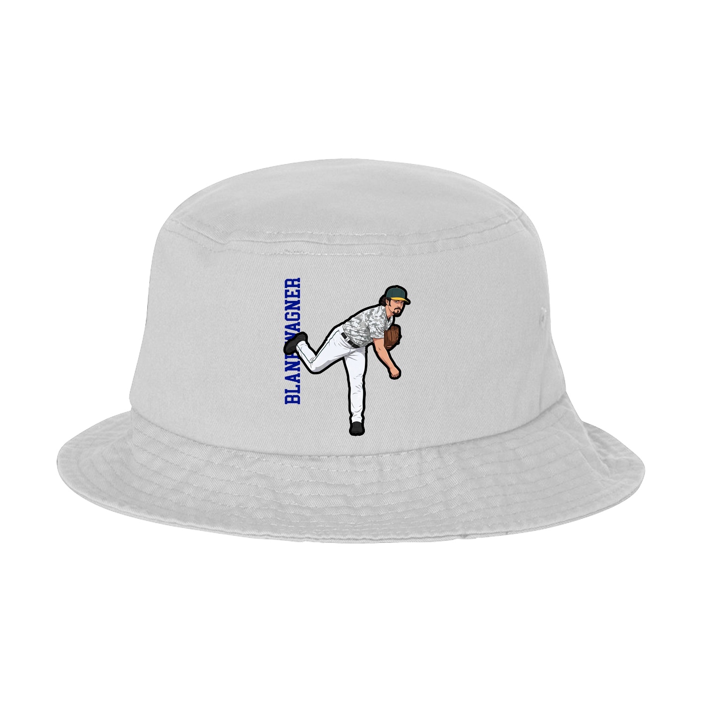 Bucket Cap — Name Vertical in White