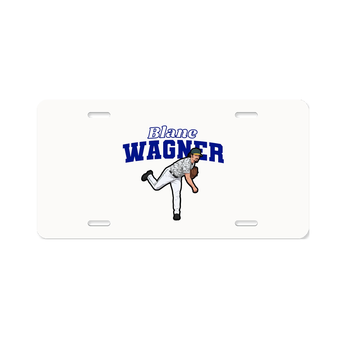License Plate — Name Arch in Classic