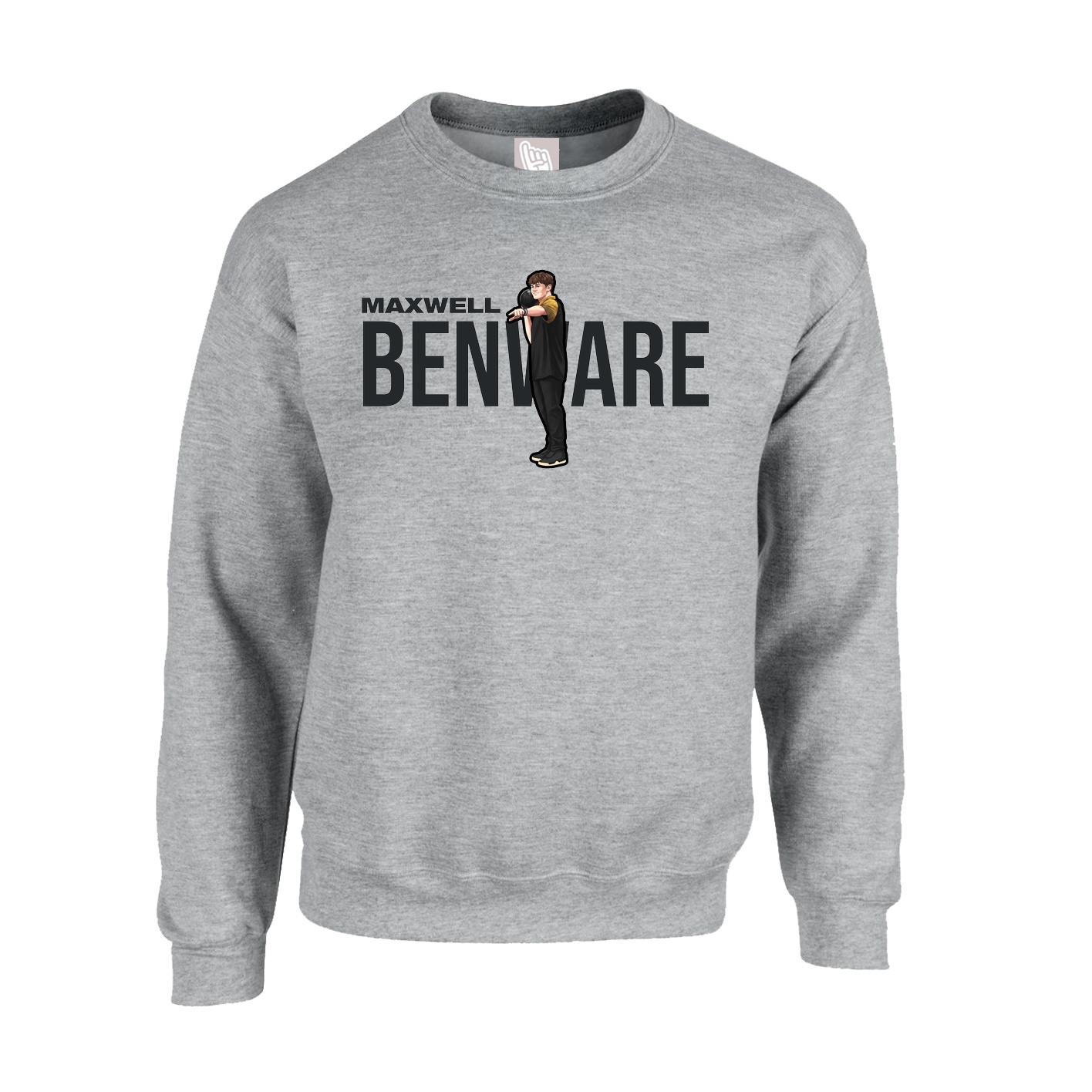 Fleece Crew — Player Name in Grey