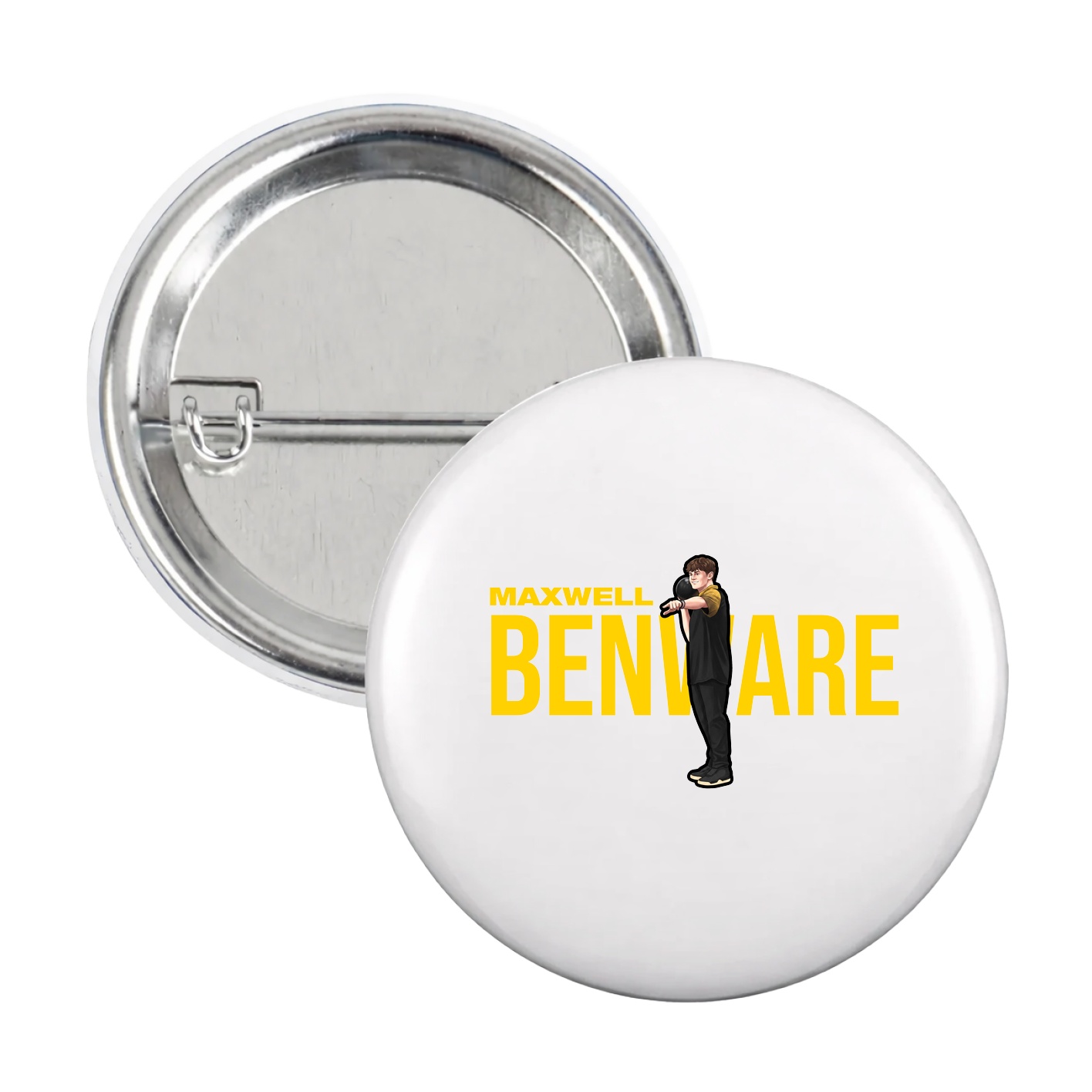 Game Day Button — Player Name in White
