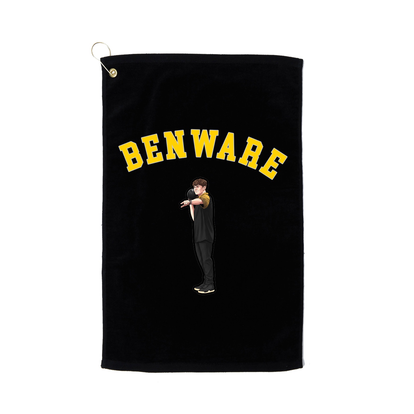 Golf Towel — Shirsey Arch in Black