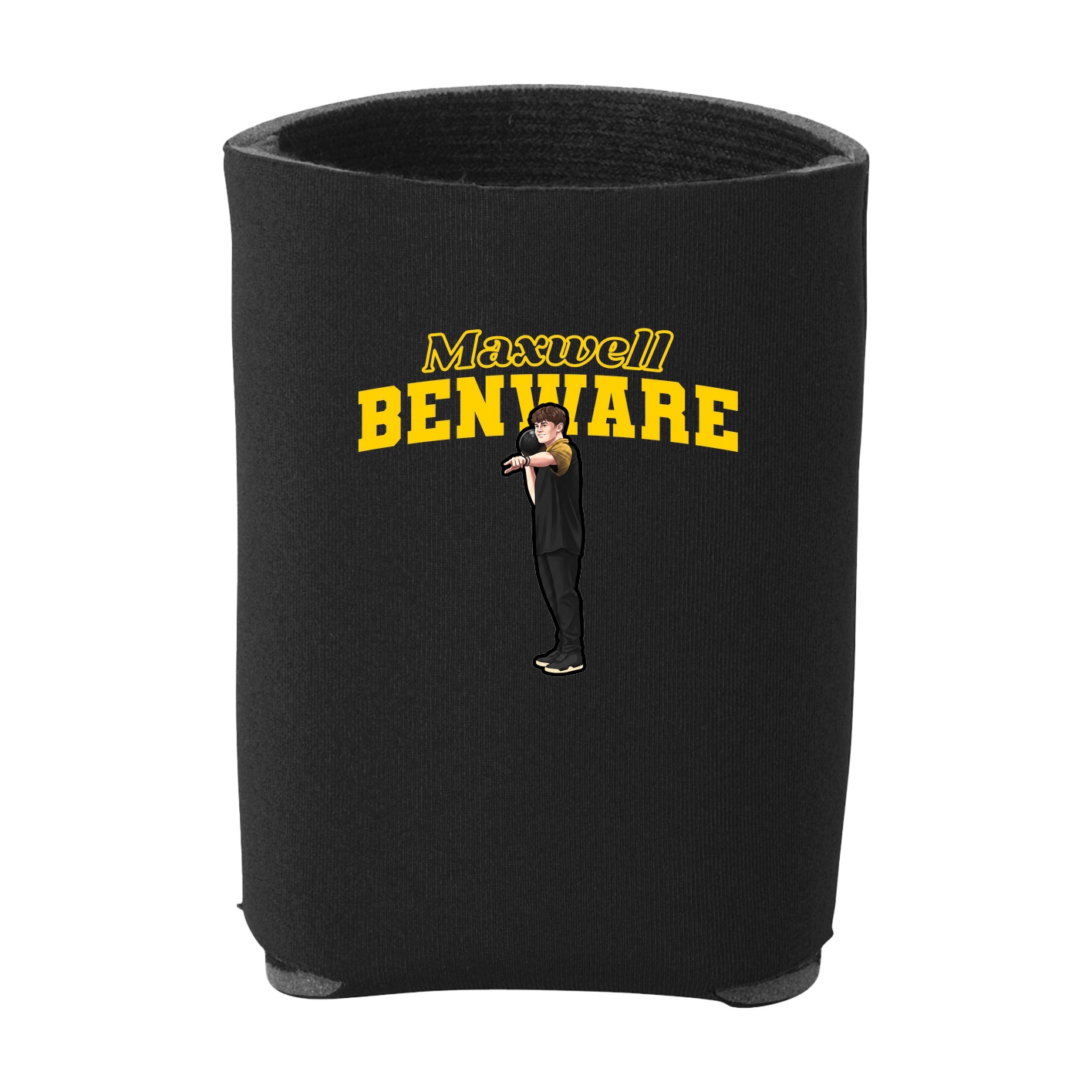 Can Holder — Name Arch in Black