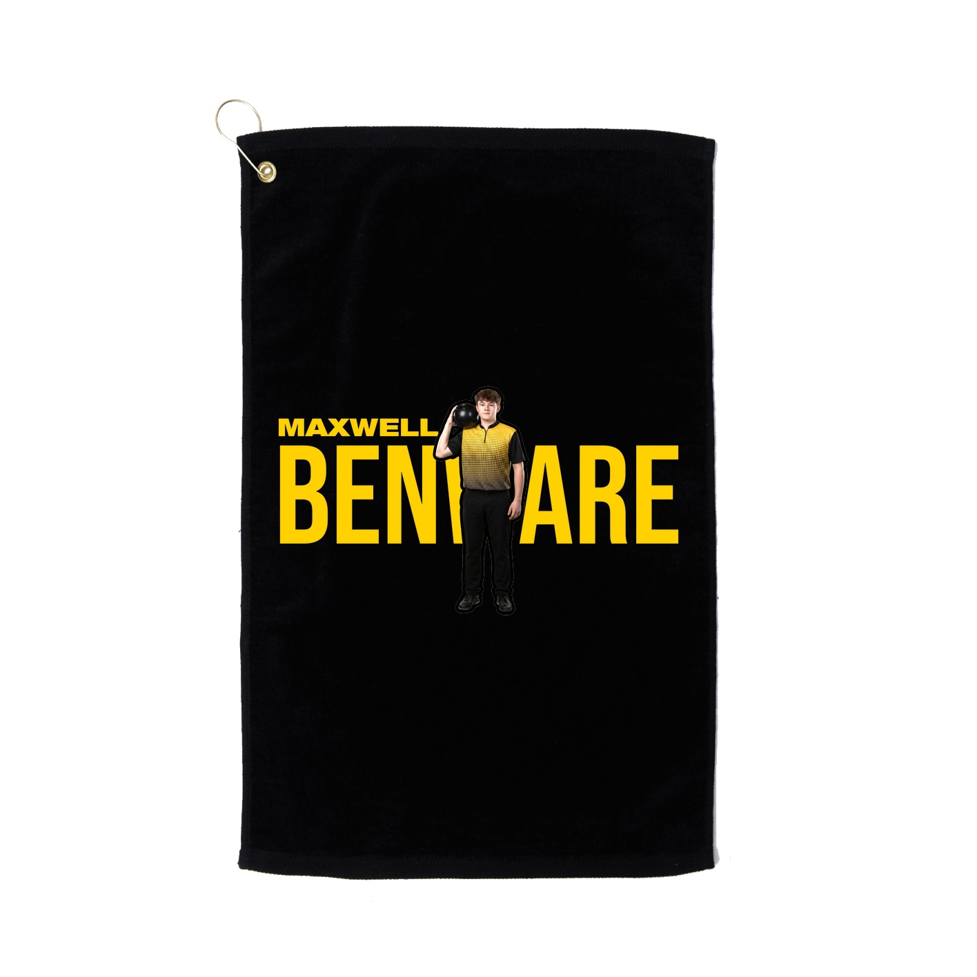 Golf Towel — Player Name in Black