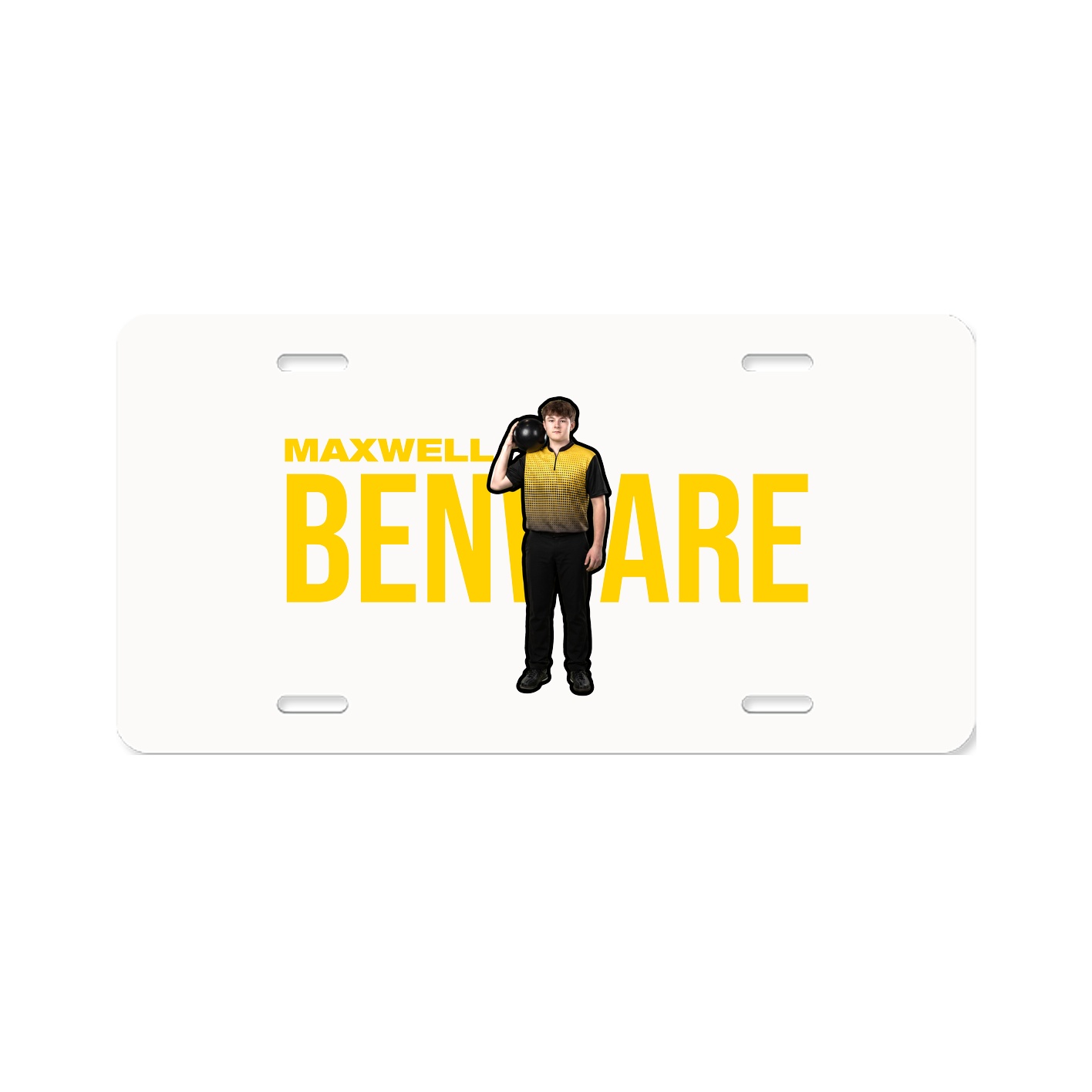 License Plate — Player Name in Classic