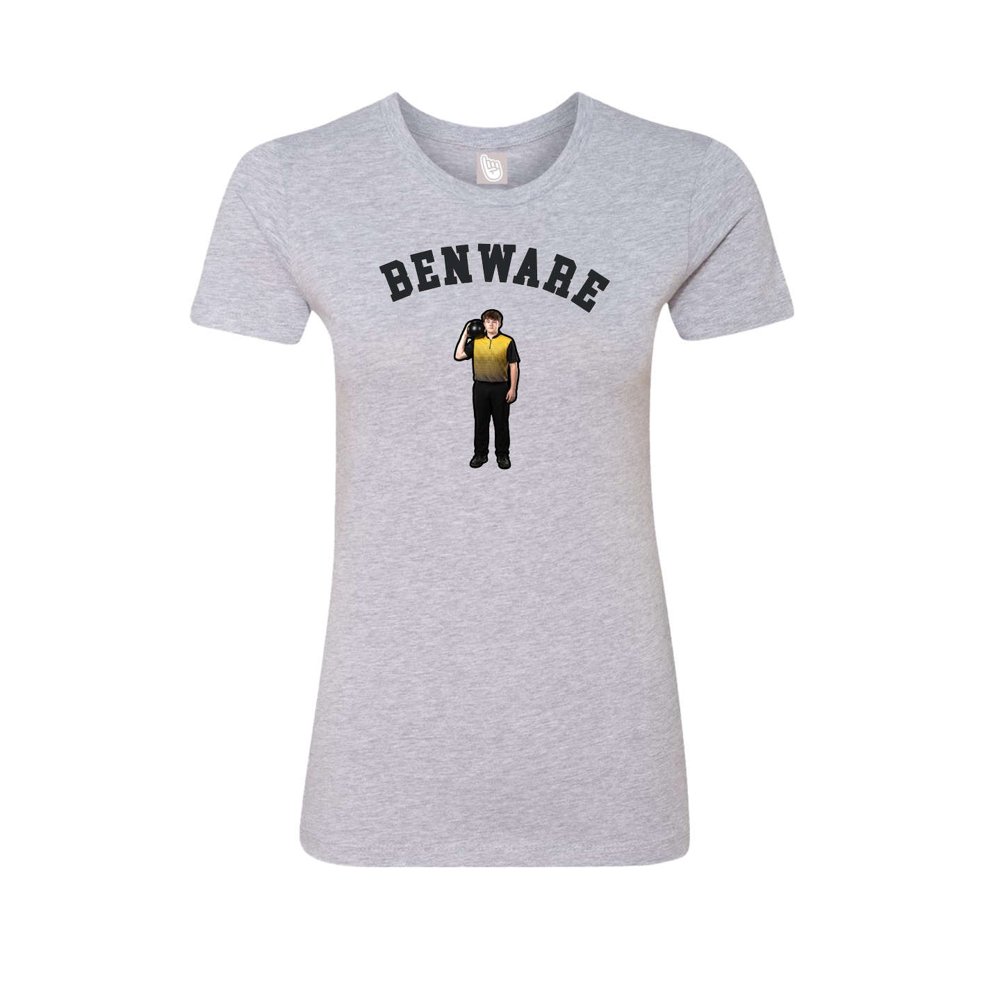 Fitted Women's Tee — Shirsey Arch in Grey
