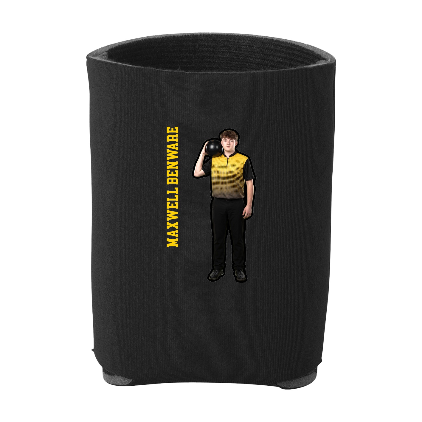 Can Holder — Name Vertical in Black