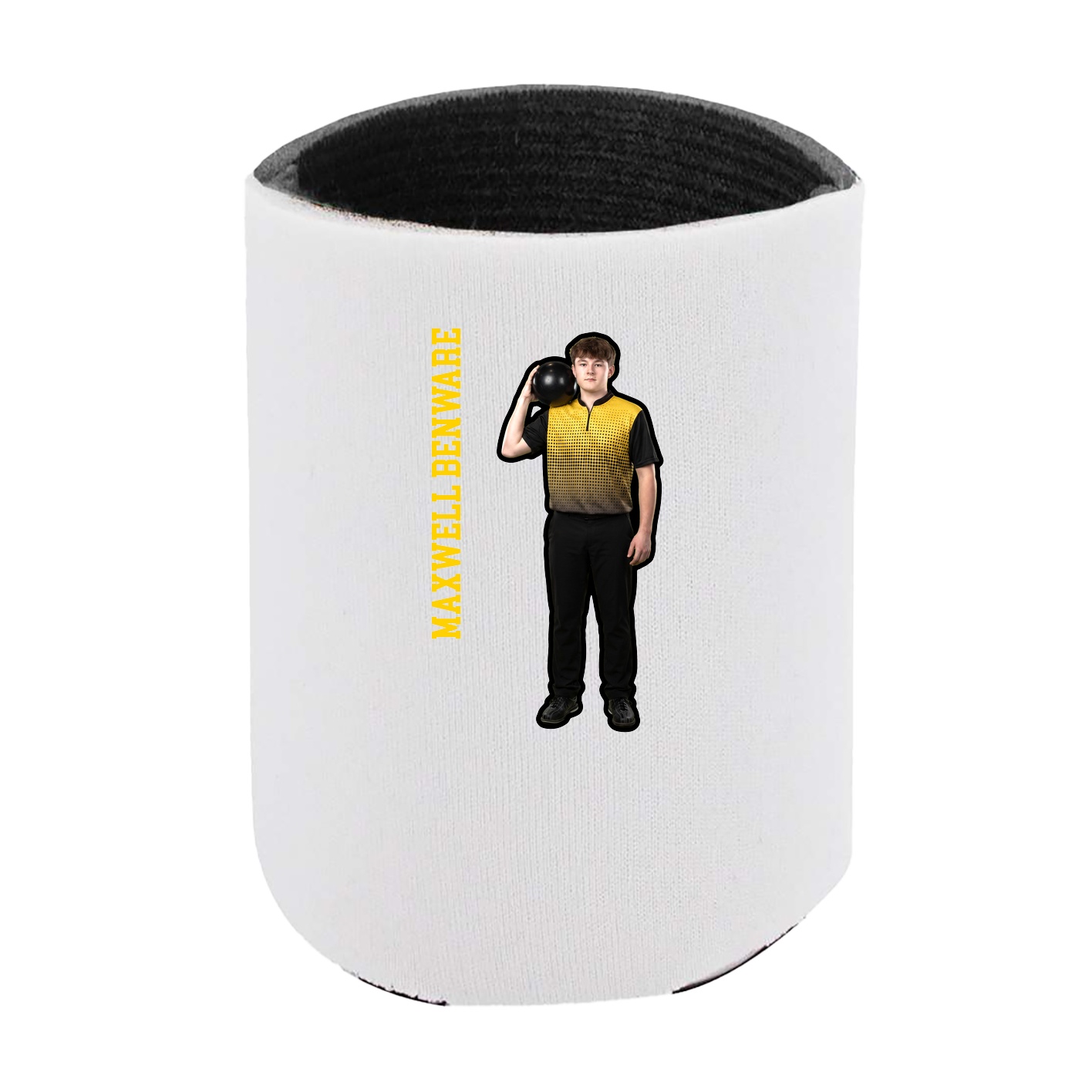 Can Holder — Name Vertical in White