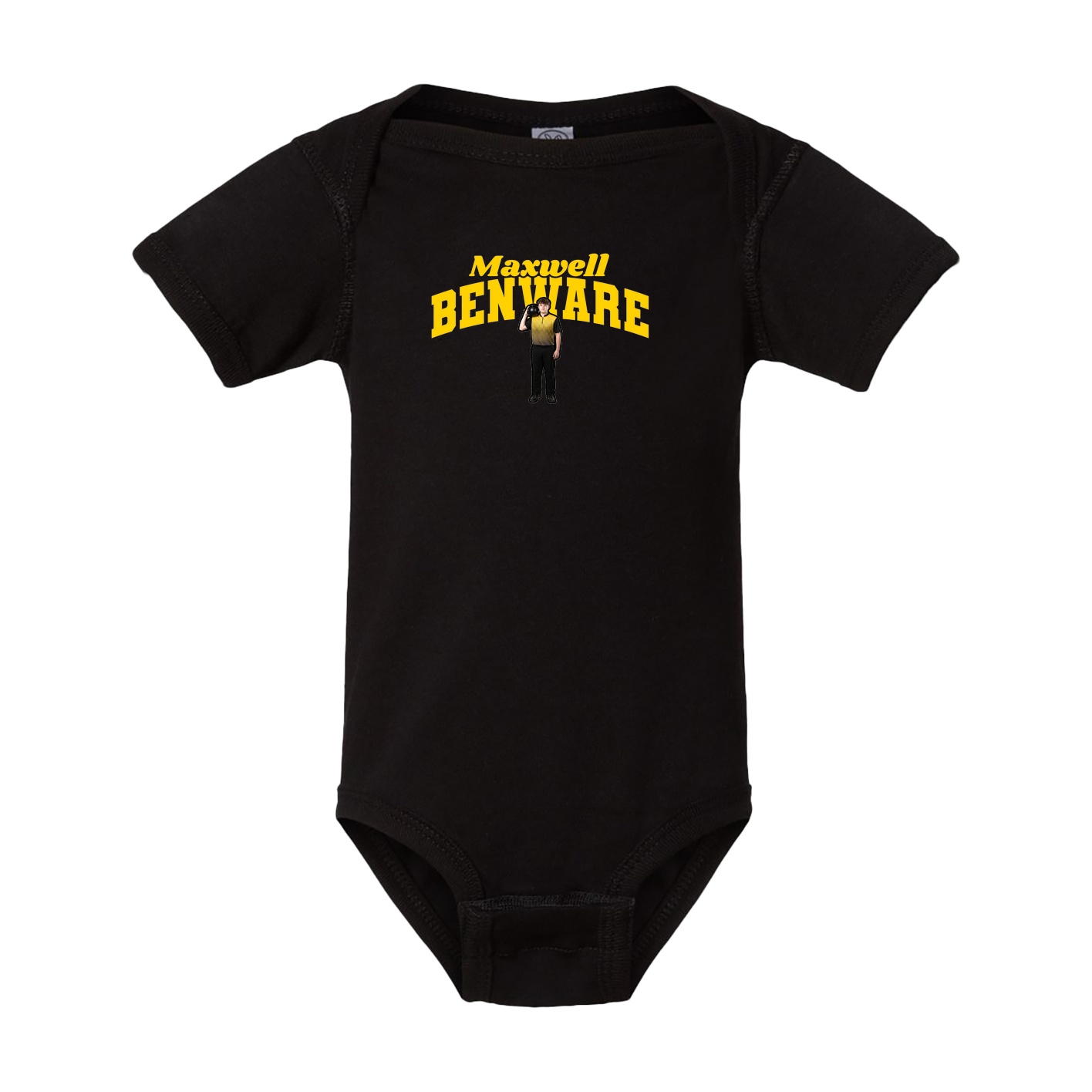 Baby Onesie — Signature Arch in Black
