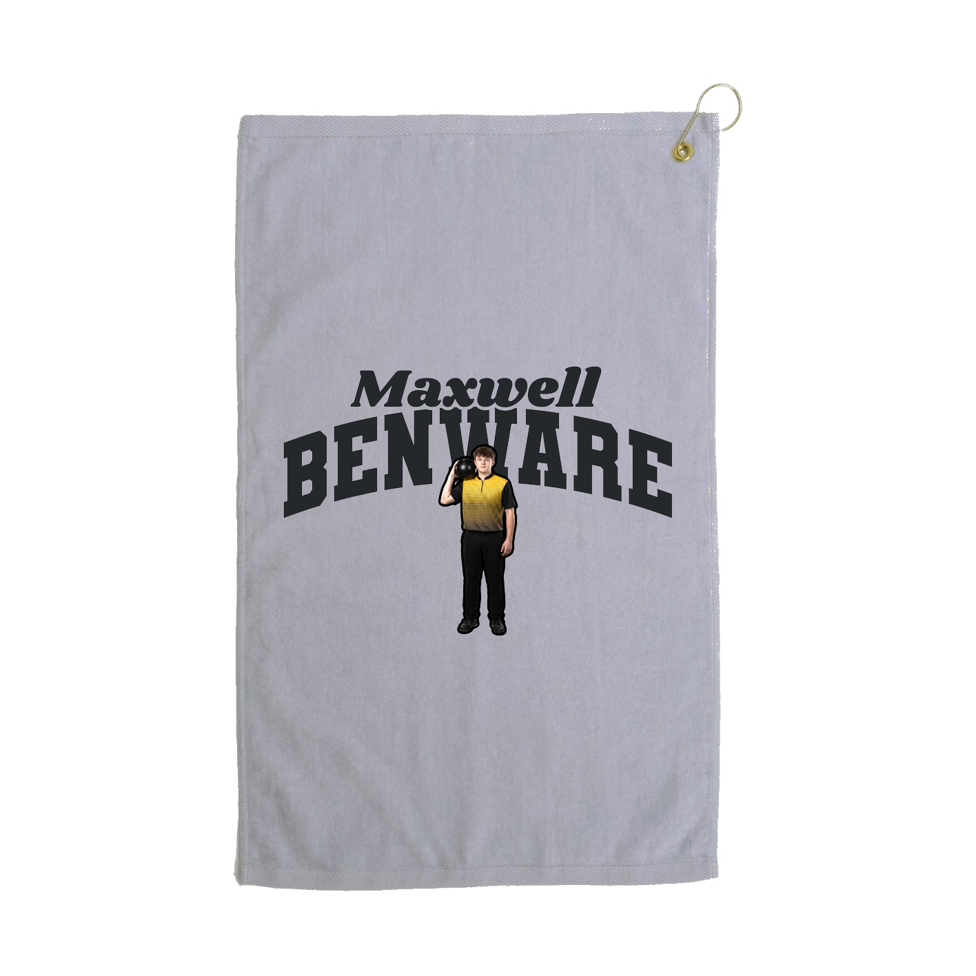 Golf Towel — Signature Arch in Grey