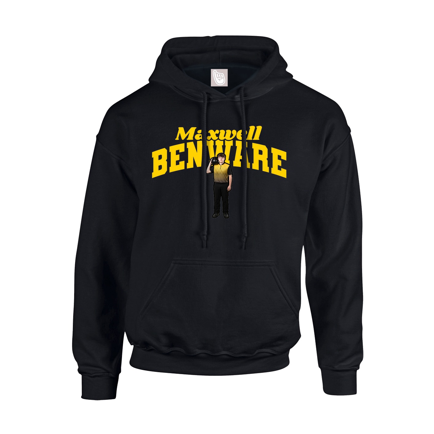 Youth Hoodie — Signature Arch in Black