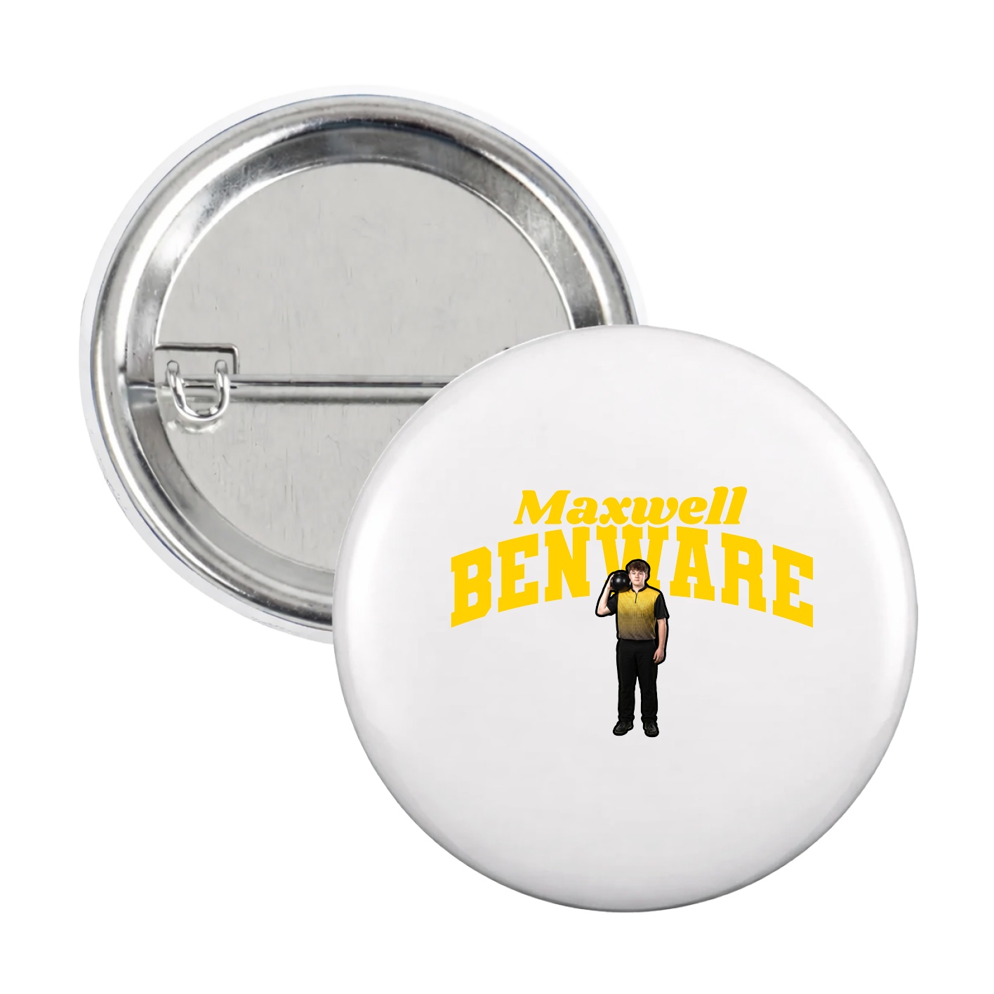 Game Day Button — Signature Arch in White