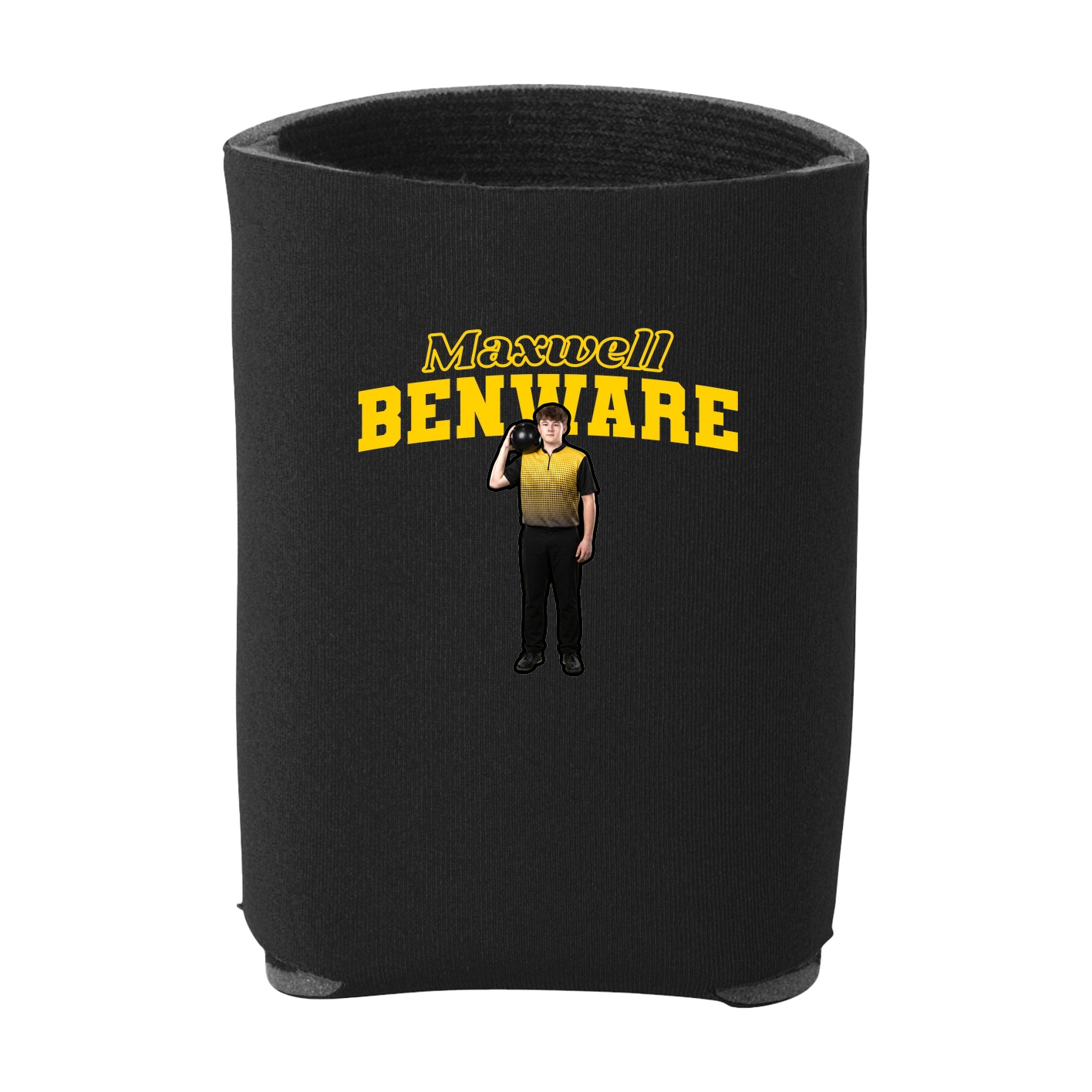 Can Holder — Name Arch in Black