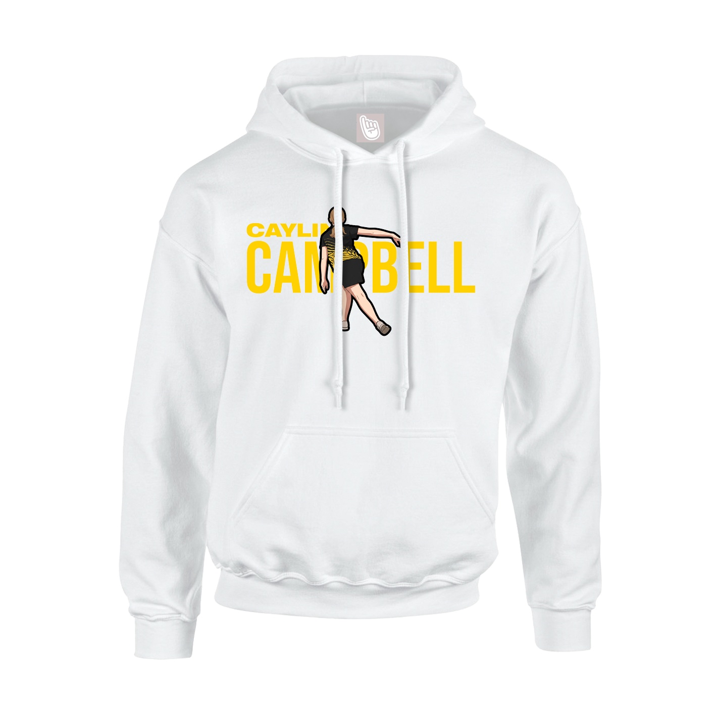 Youth Hoodie — Player Name in White
