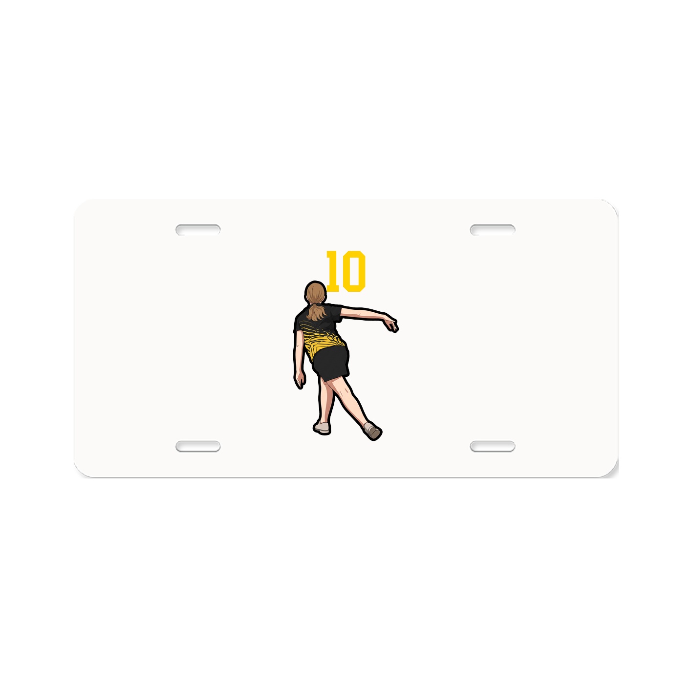 License Plate — Number Top in Classic