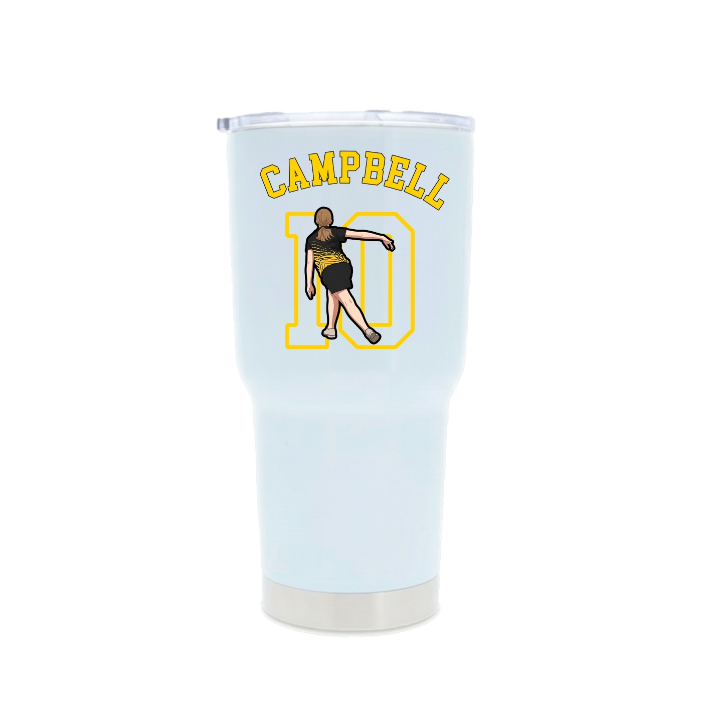 30oz Stainless Steel Tumbler — Shirsey Arch in White