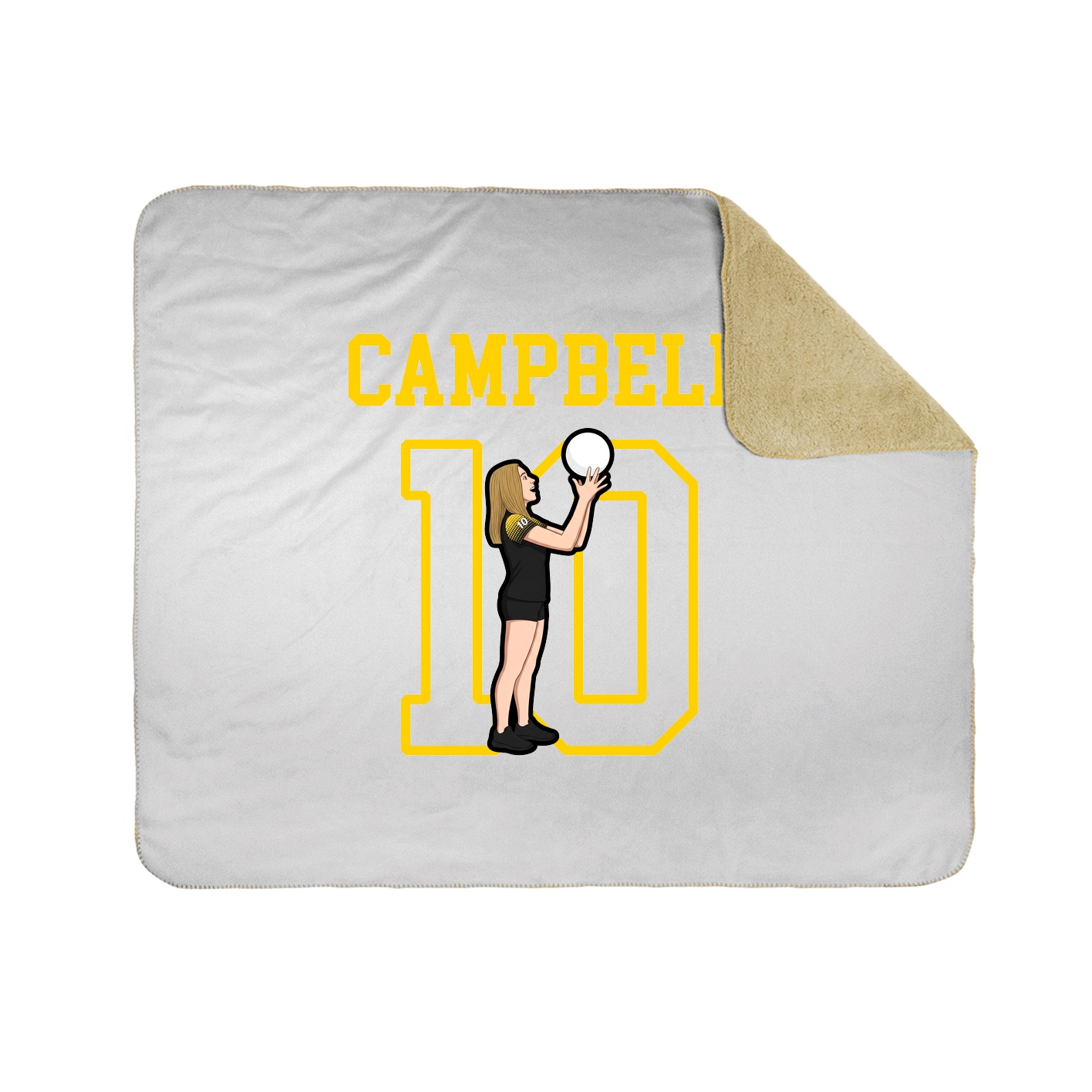 Throw Blanket — Shirsey in White