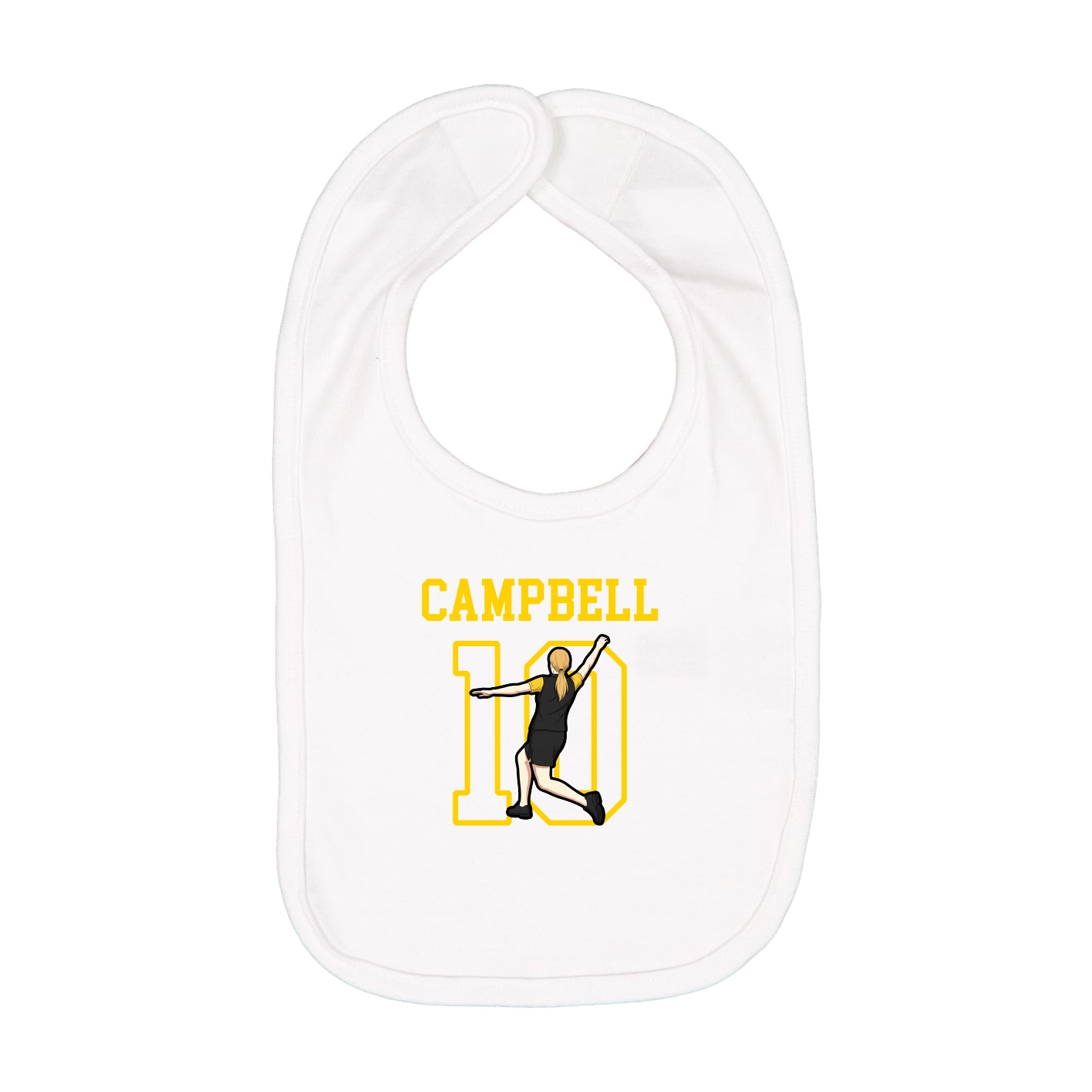 Infant Bib — Shirsey in White