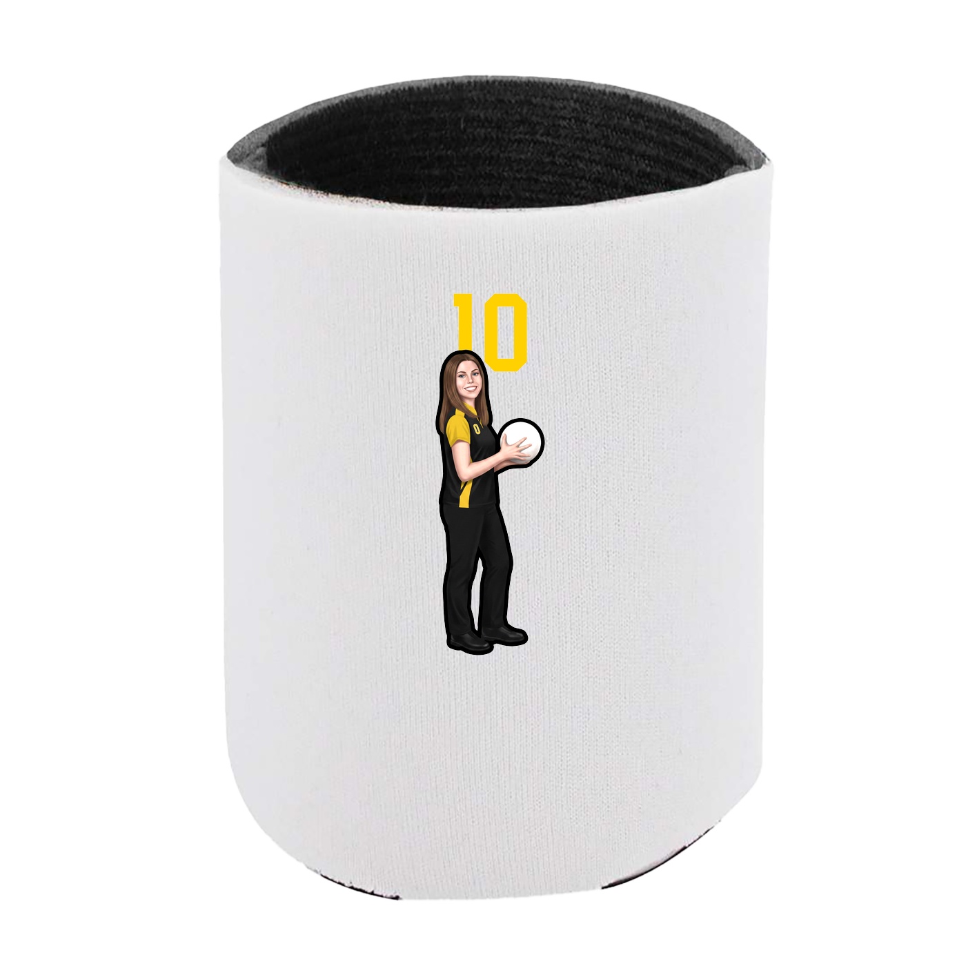 Can Holder — Number Top in White