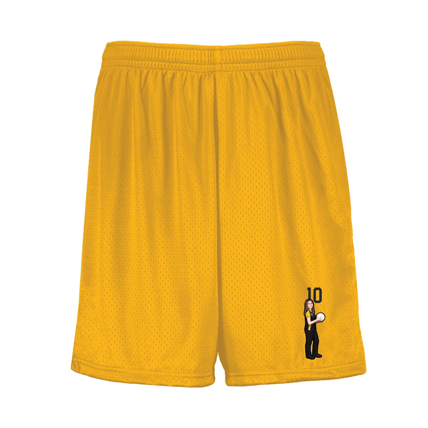 Shorts — Number Top in Gold