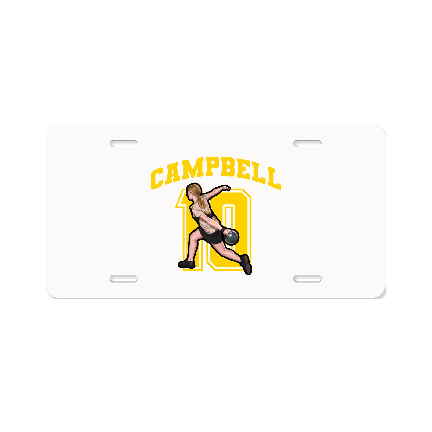 License Plate — Number in Classic
