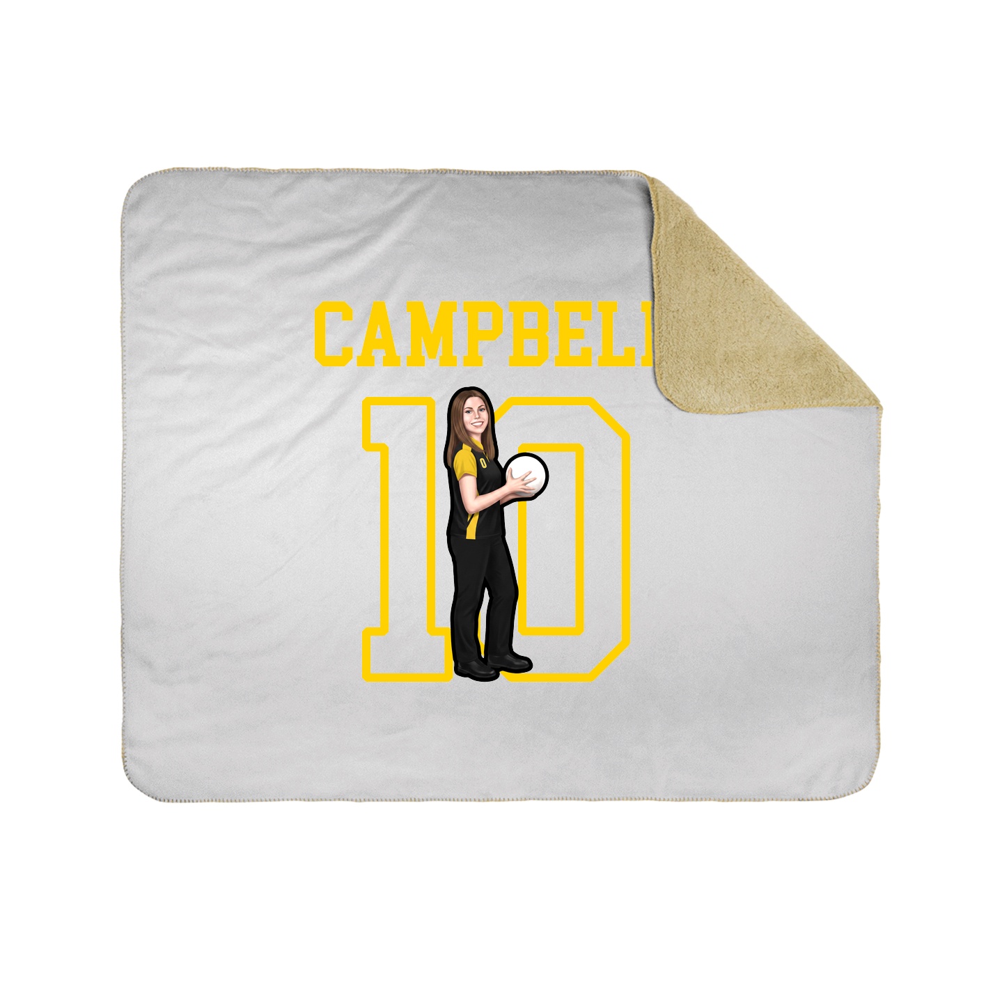 Throw Blanket — Shirsey in White