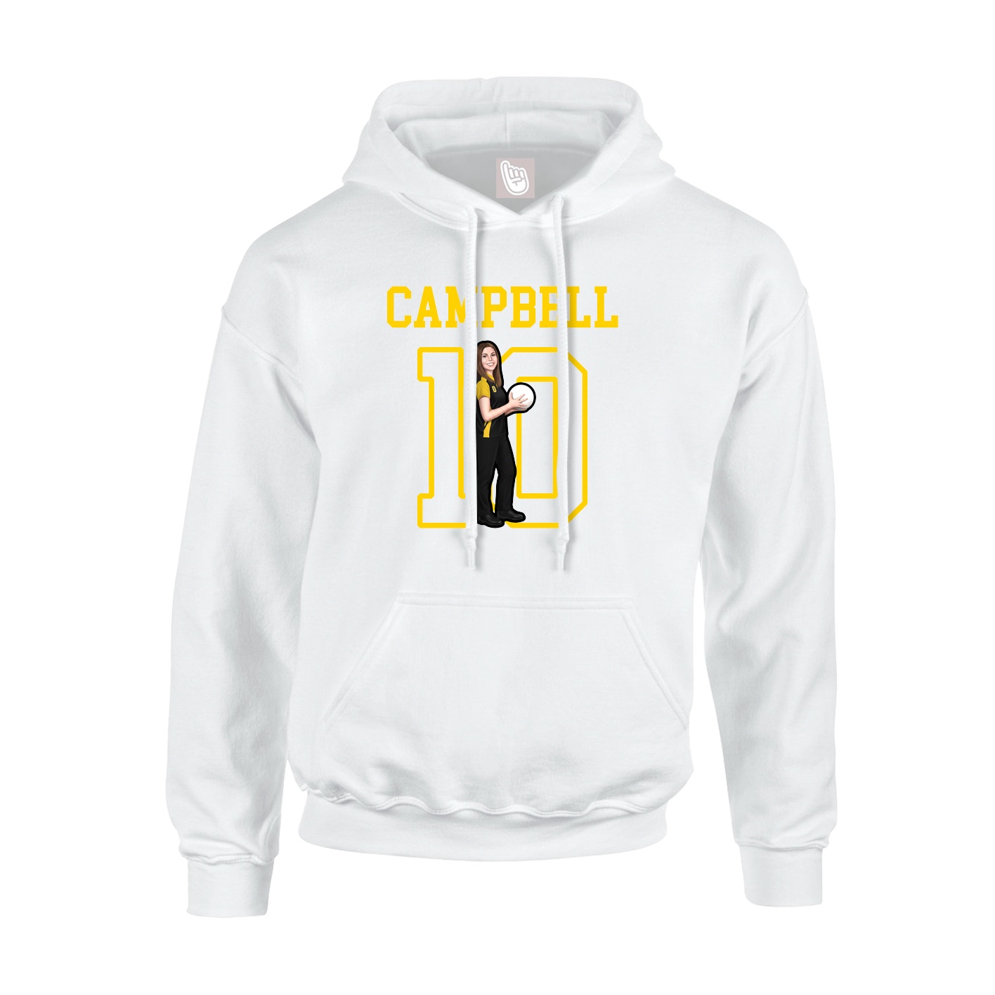 Hoodie — Shirsey in White