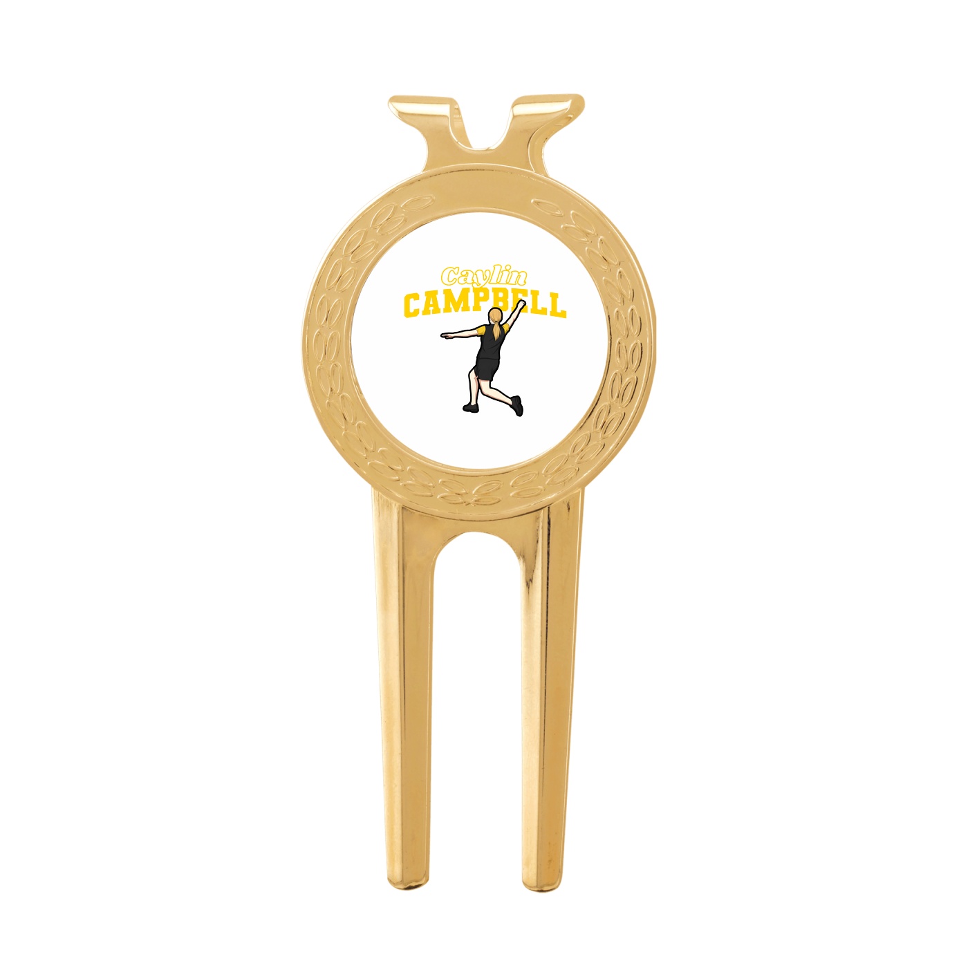 Divot Tool with Ball Marker — Name Arch in Classic