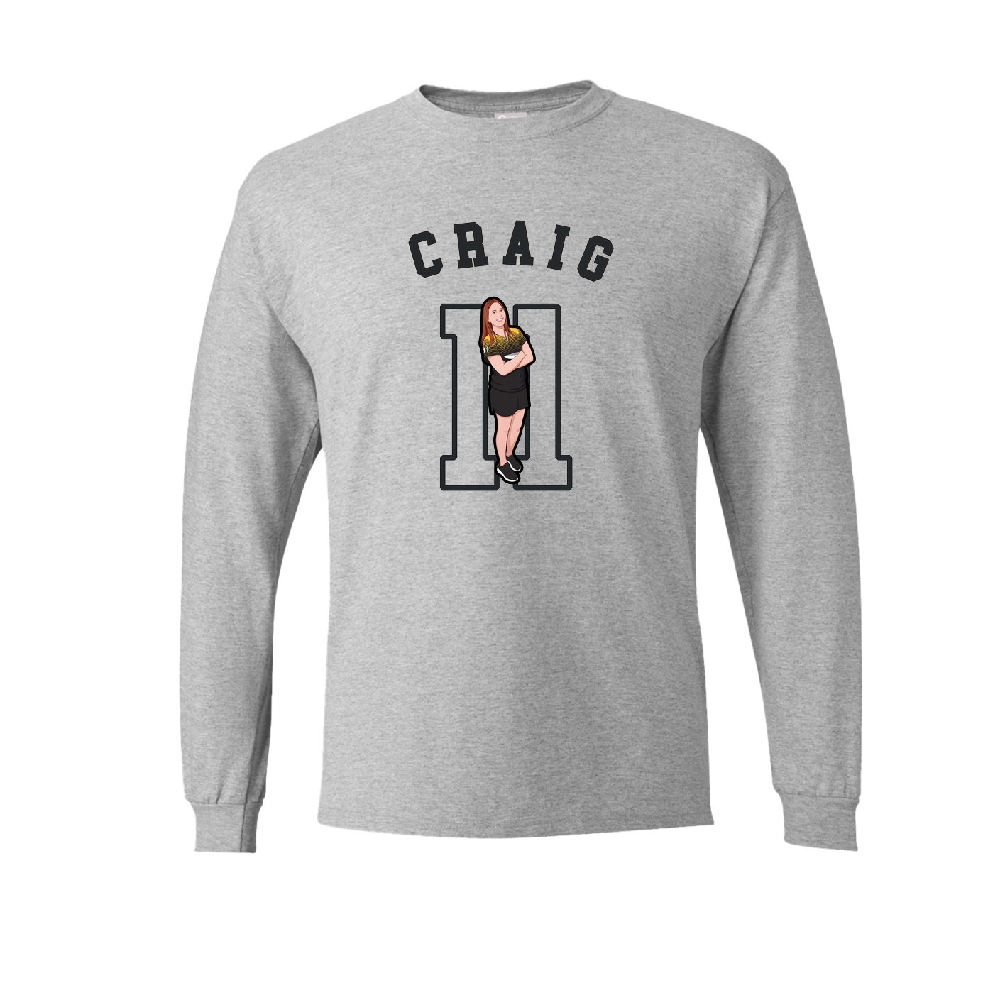Long Sleeve Tee — Shirsey Arch in Grey