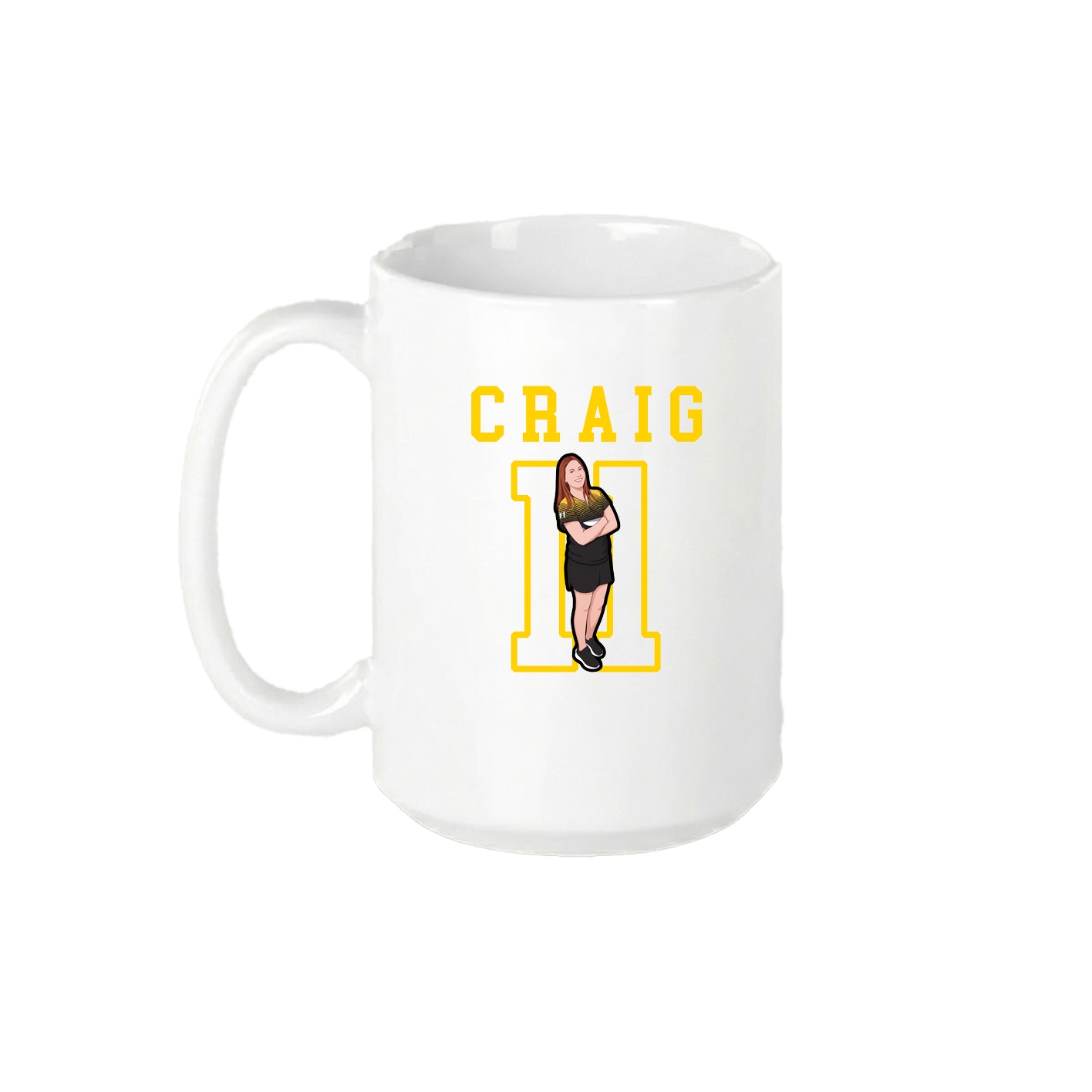 15oz Coffee Mug — Shirsey in White