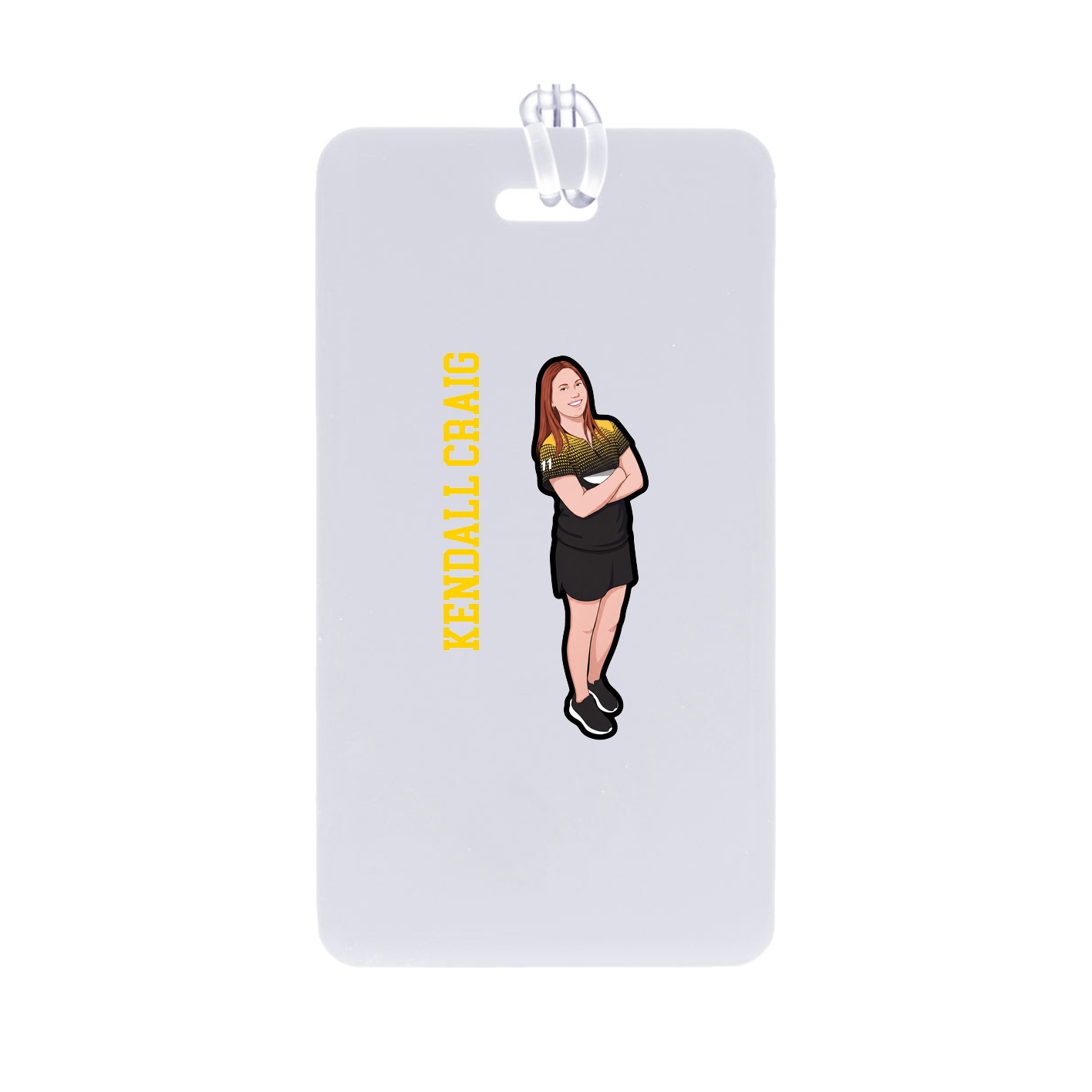 Bag Tag — Name Vertical in Classic