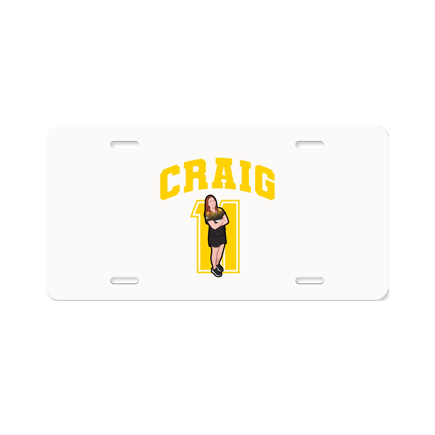 License Plate — Number in Classic
