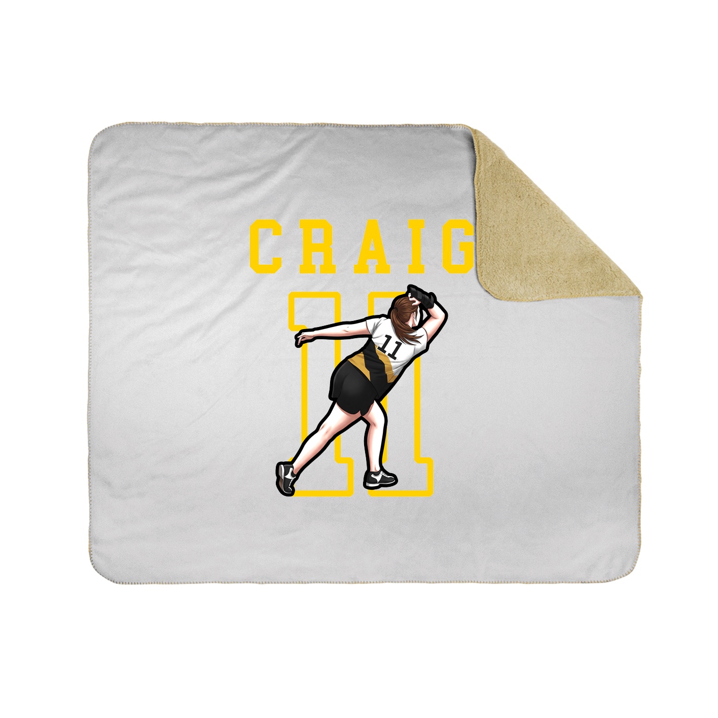 Throw Blanket — Shirsey in White