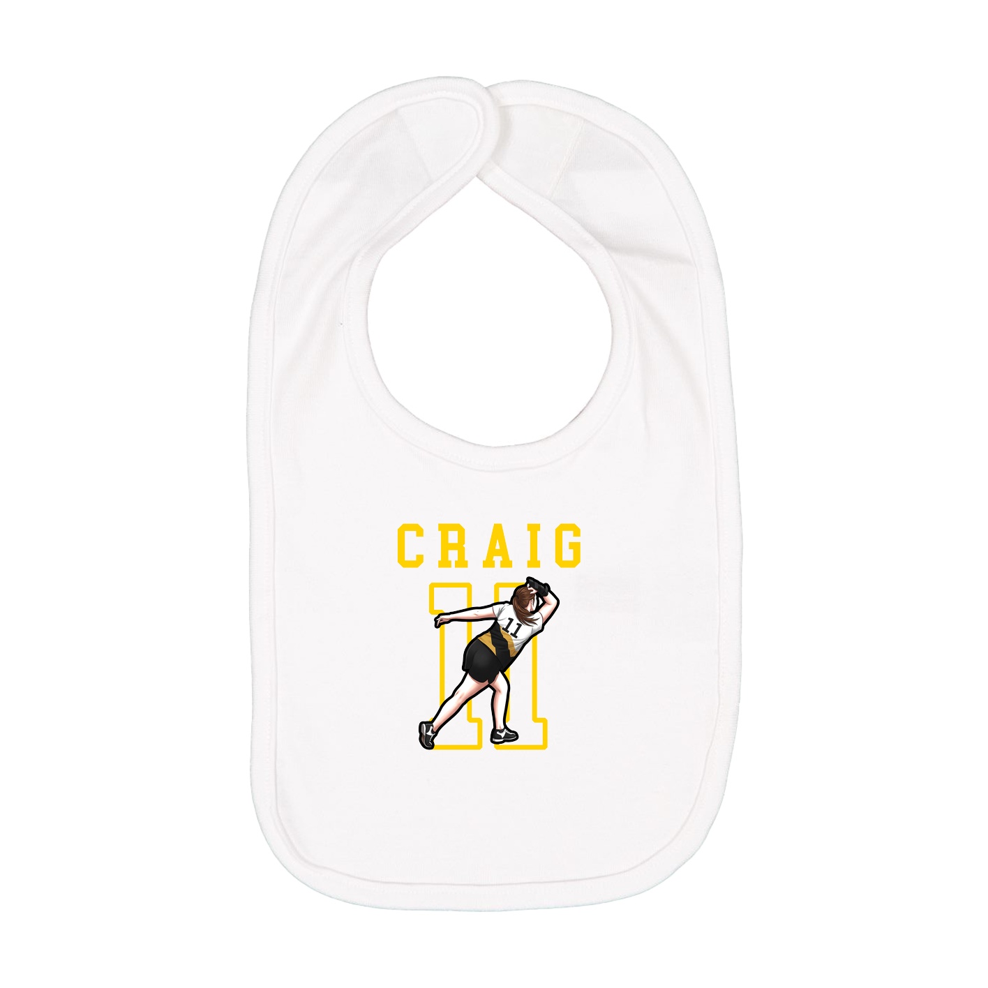 Infant Bib — Shirsey in White