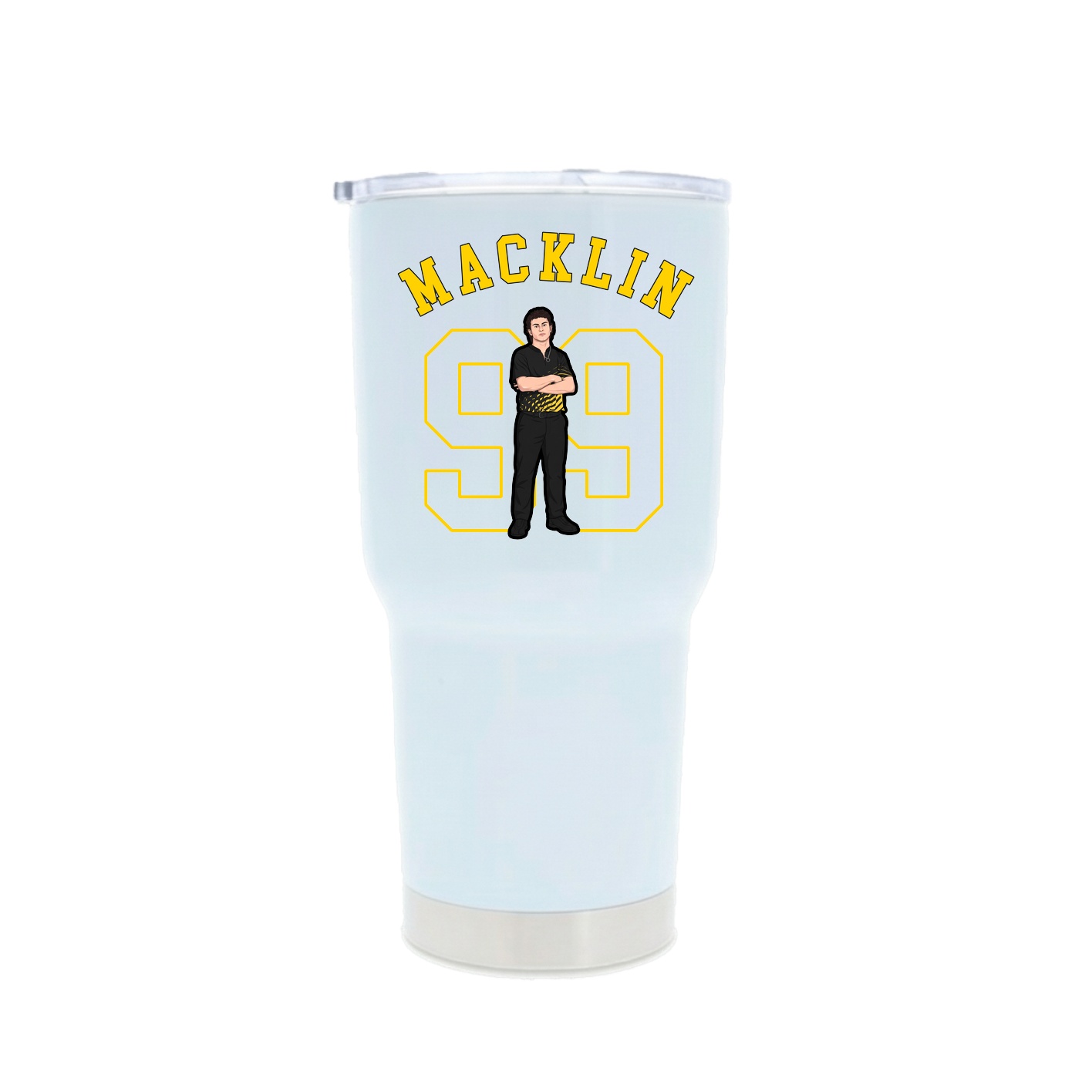 30oz Stainless Steel Tumbler — Shirsey Arch in White