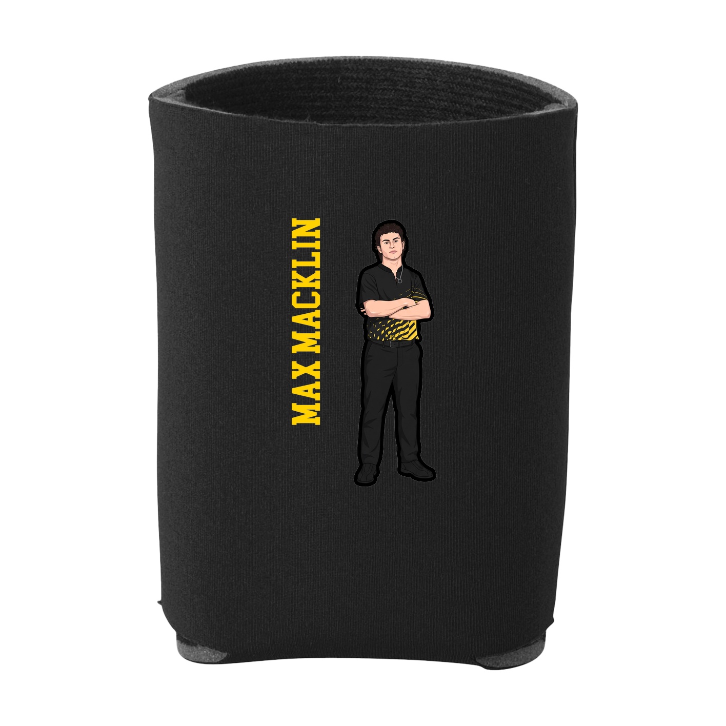 Can Holder — Name Vertical in Black